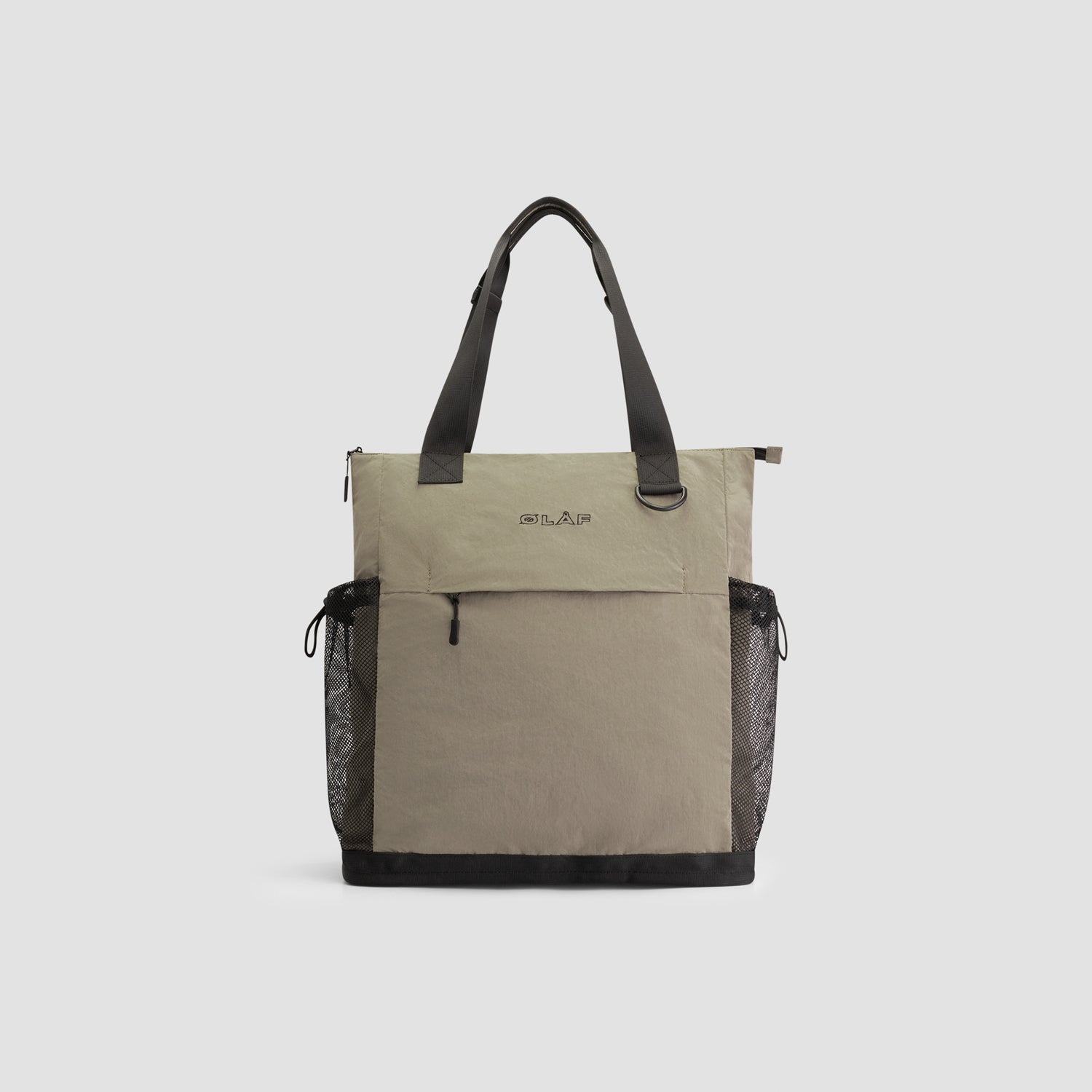 Nylon Two-Way Tote Bag - Grey