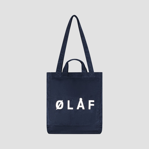 Corduroy Tote Bag - Navy