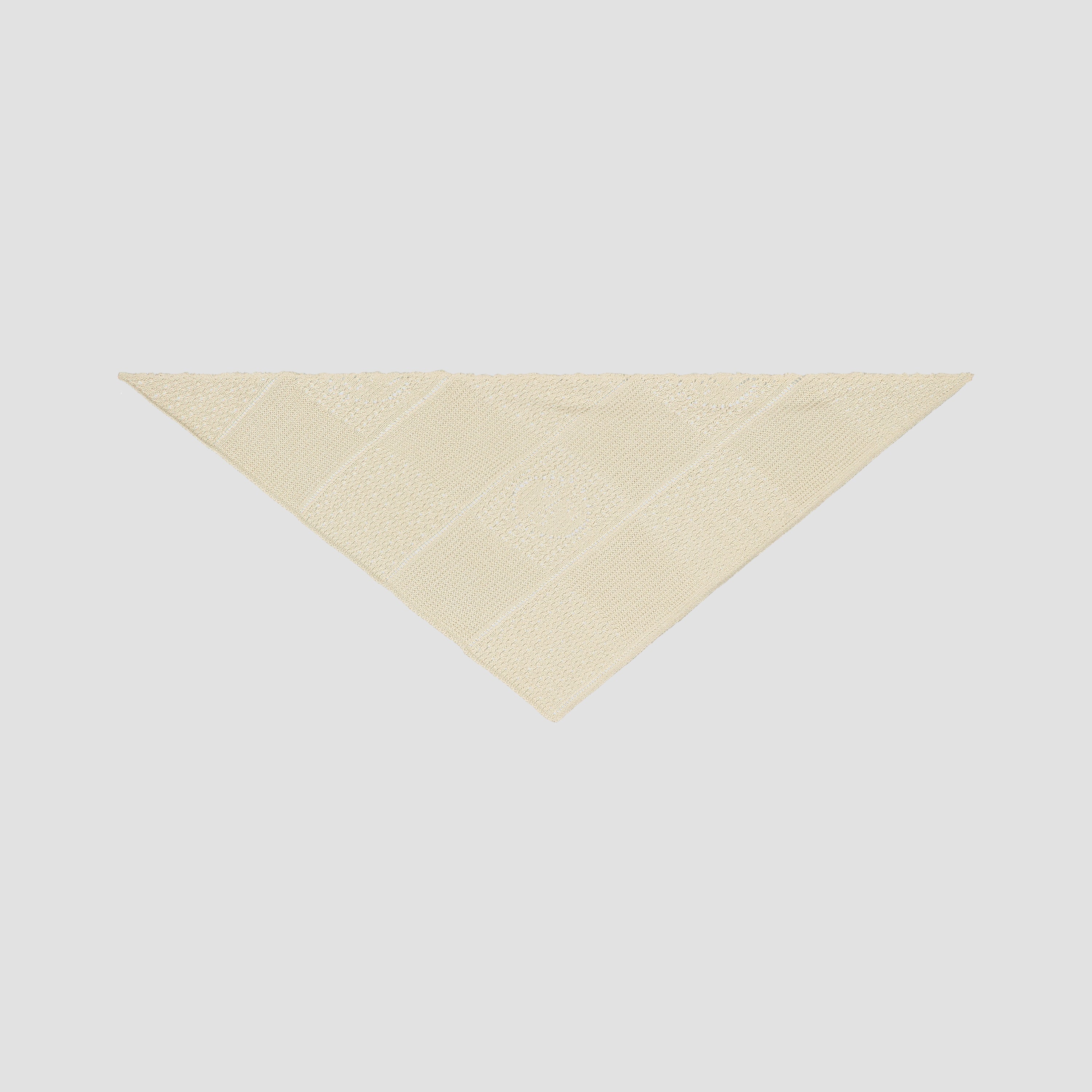 Face Logo Knit Bandana - Off White