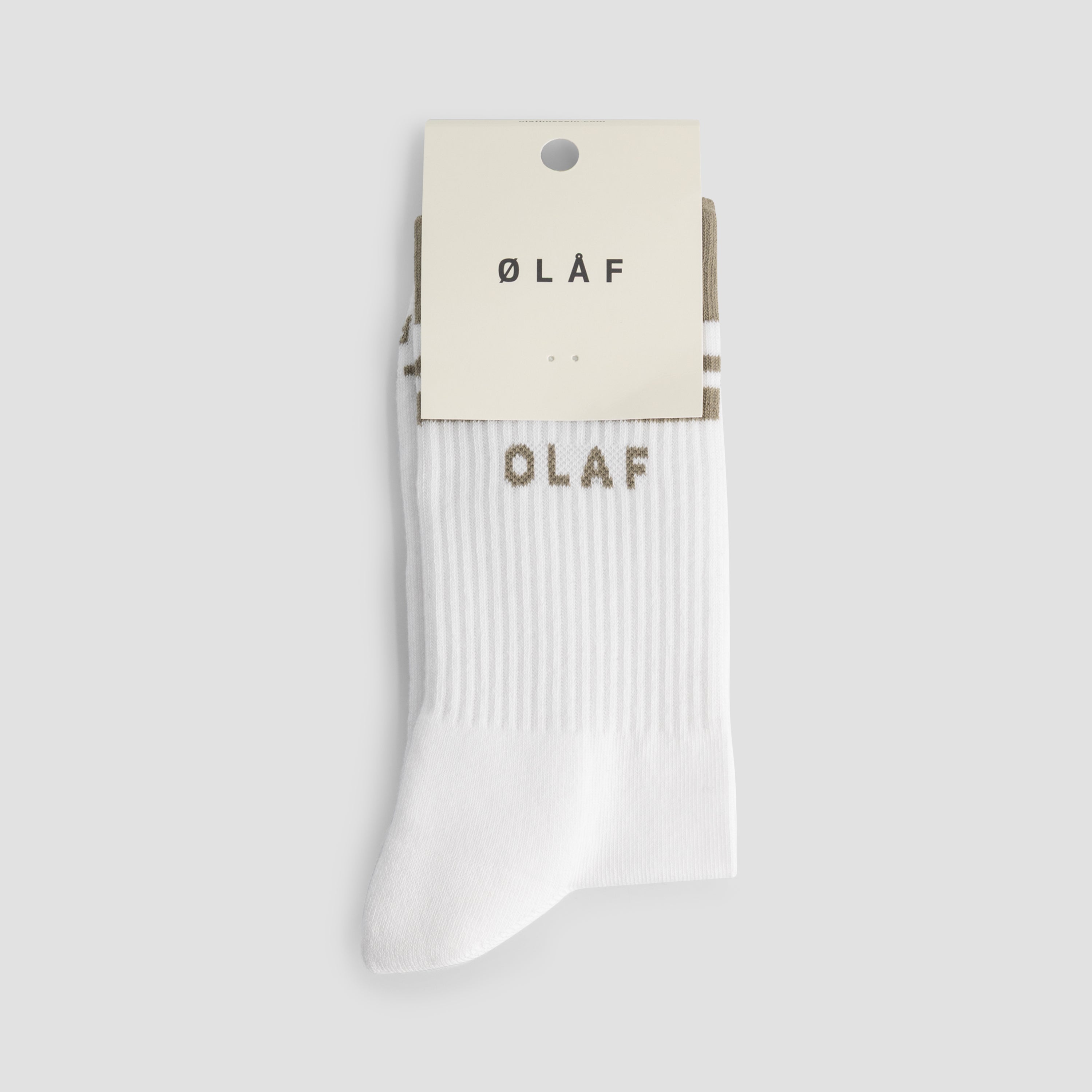Stripe Varsity Socks - Optical White