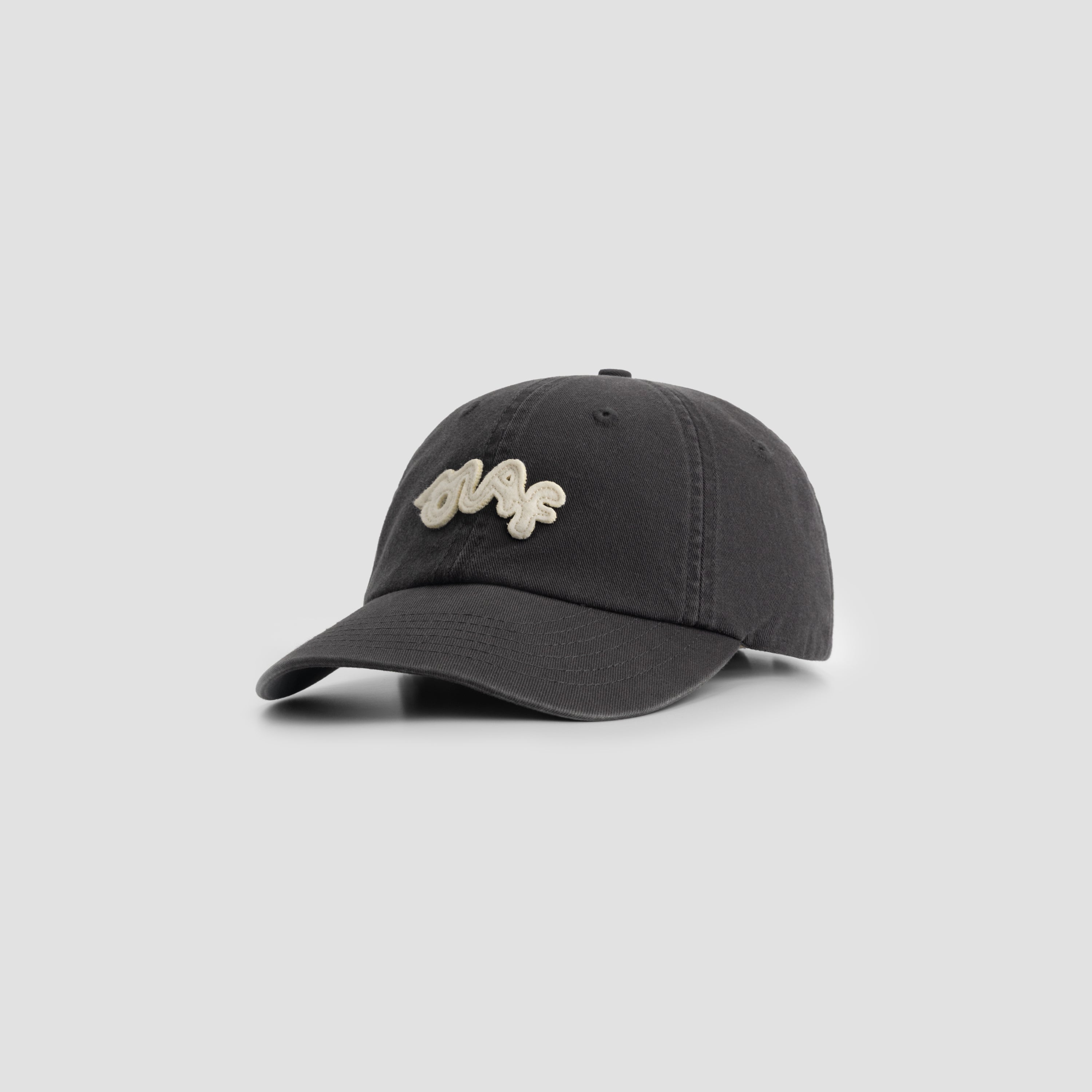 Washed Signature Logo Cap - Charcoal