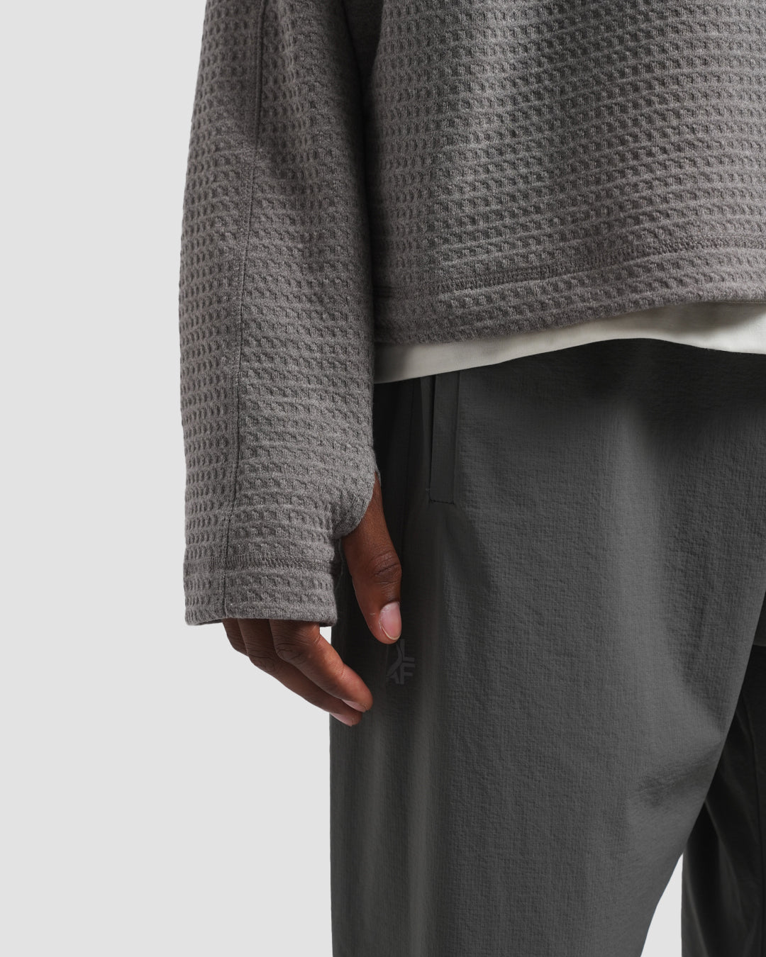 10 Year Textured Crewneck - Greige