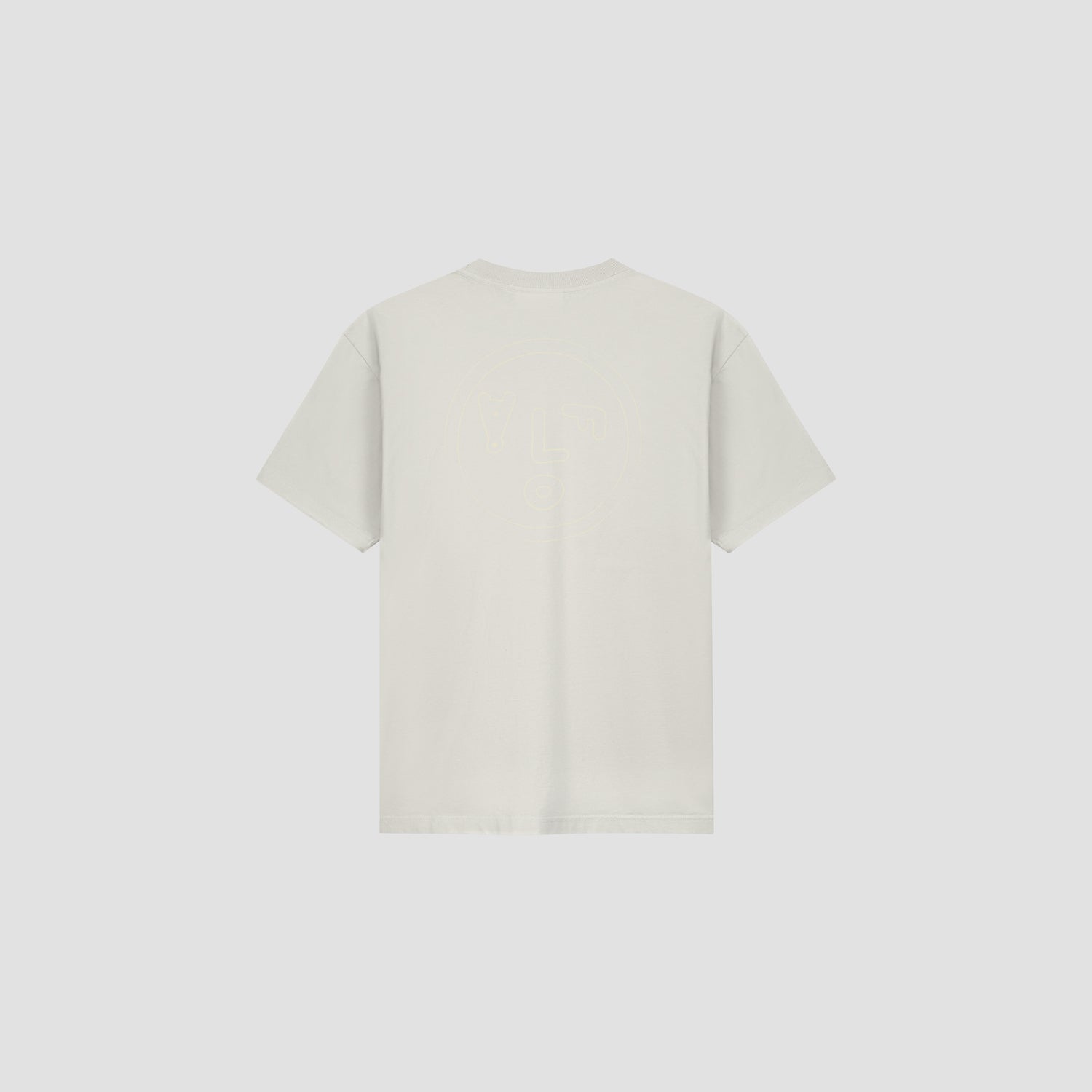 Block Tee - Cement / Black