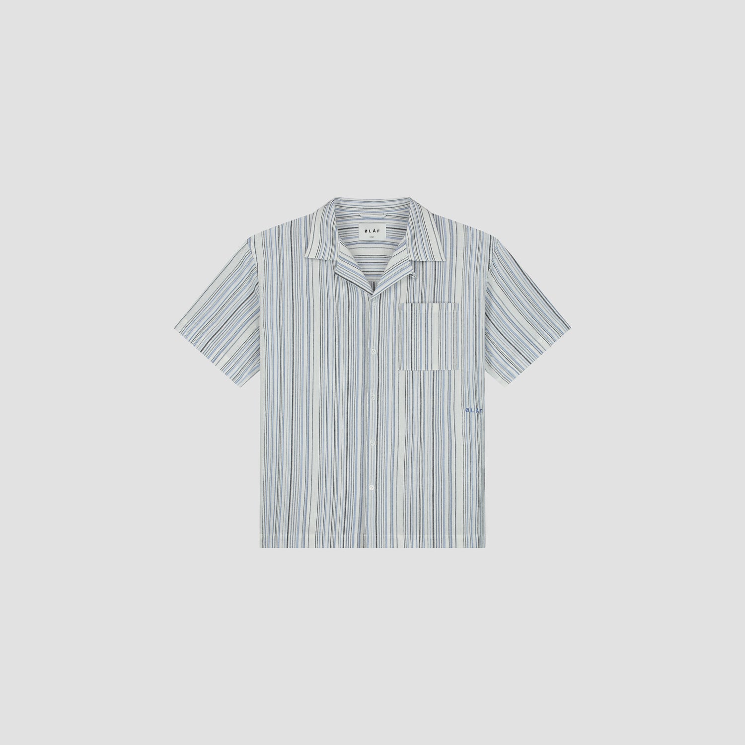 Stripe Shirt SS - Blue / White