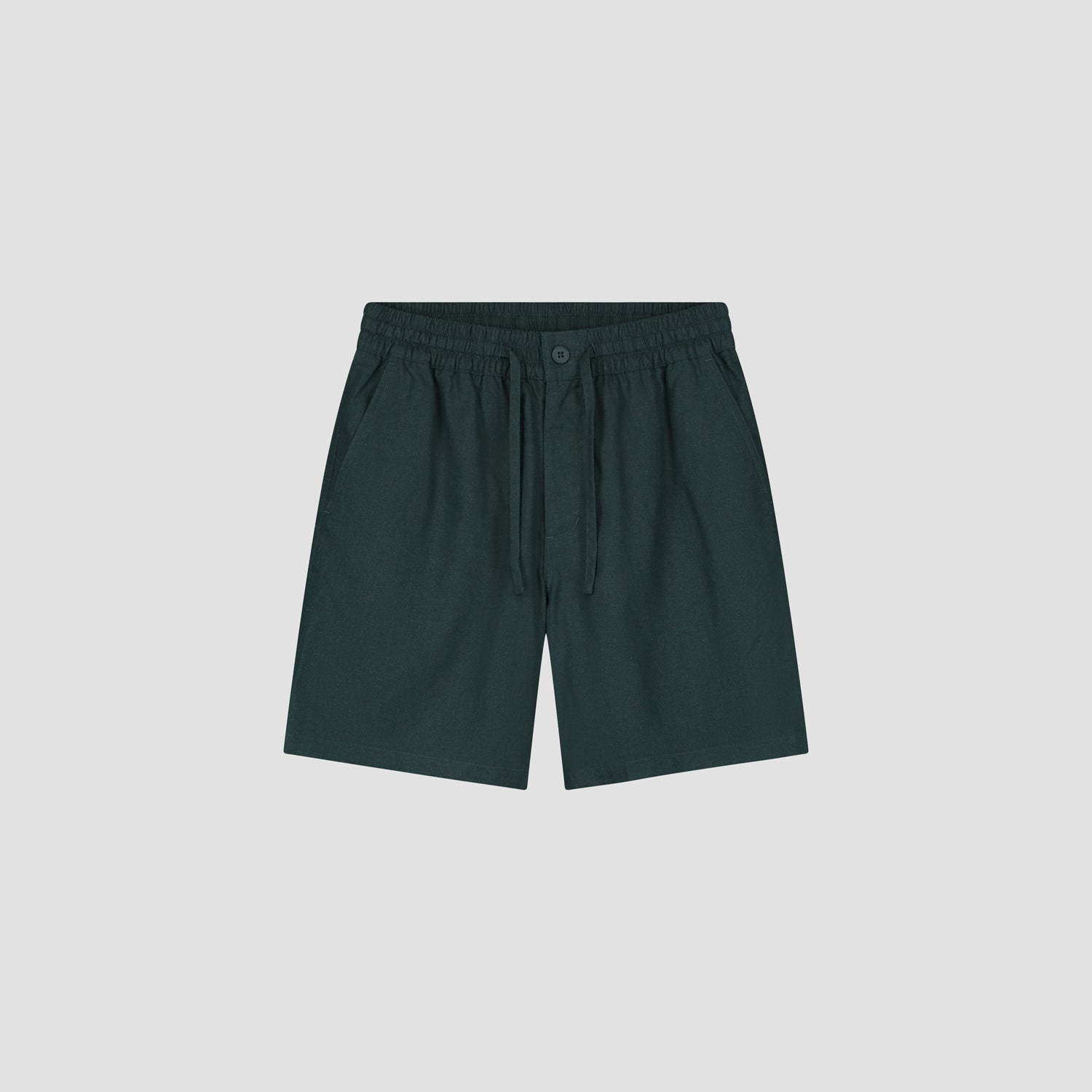 Linen Shorts - Dark Green
