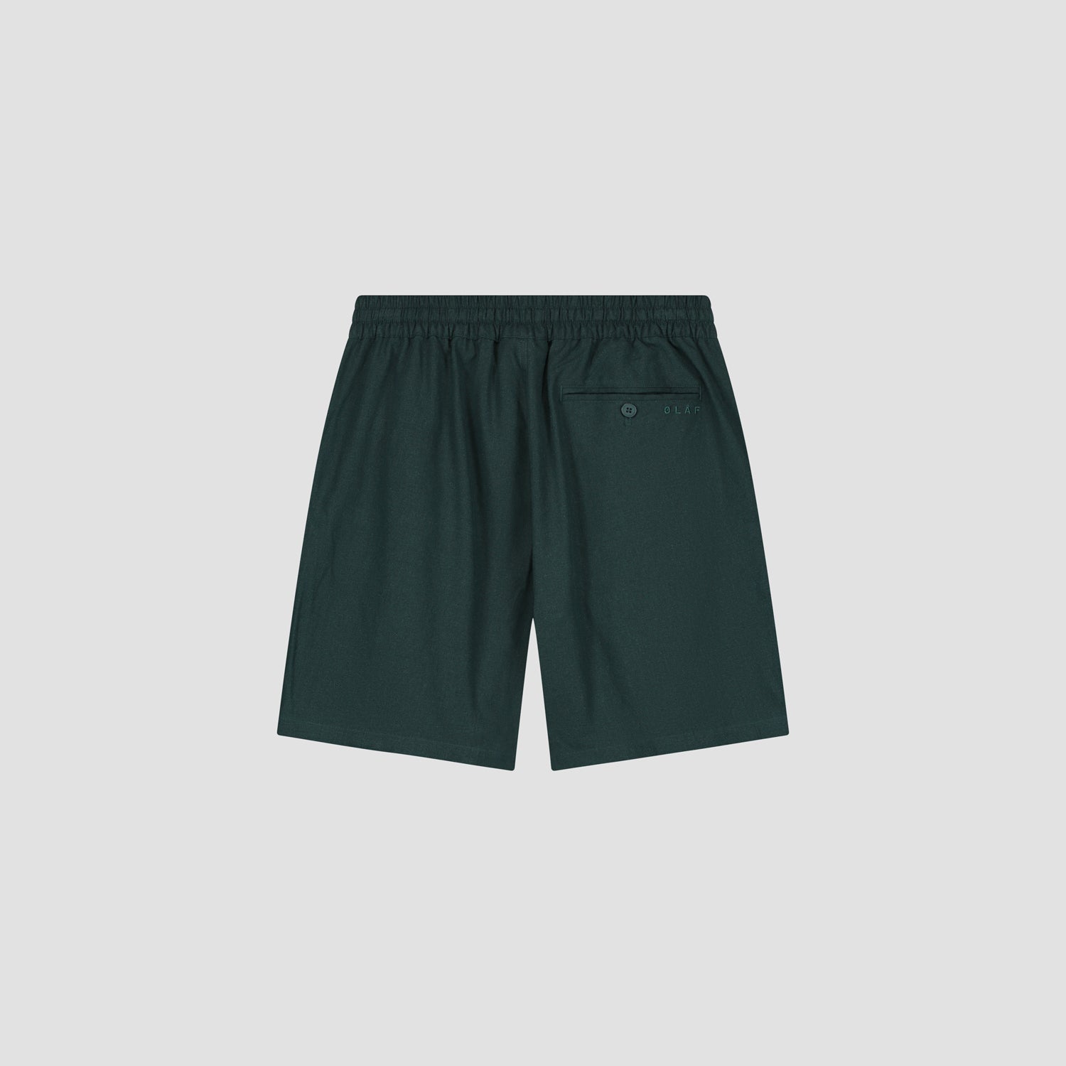 Linen Shorts - Dark Green