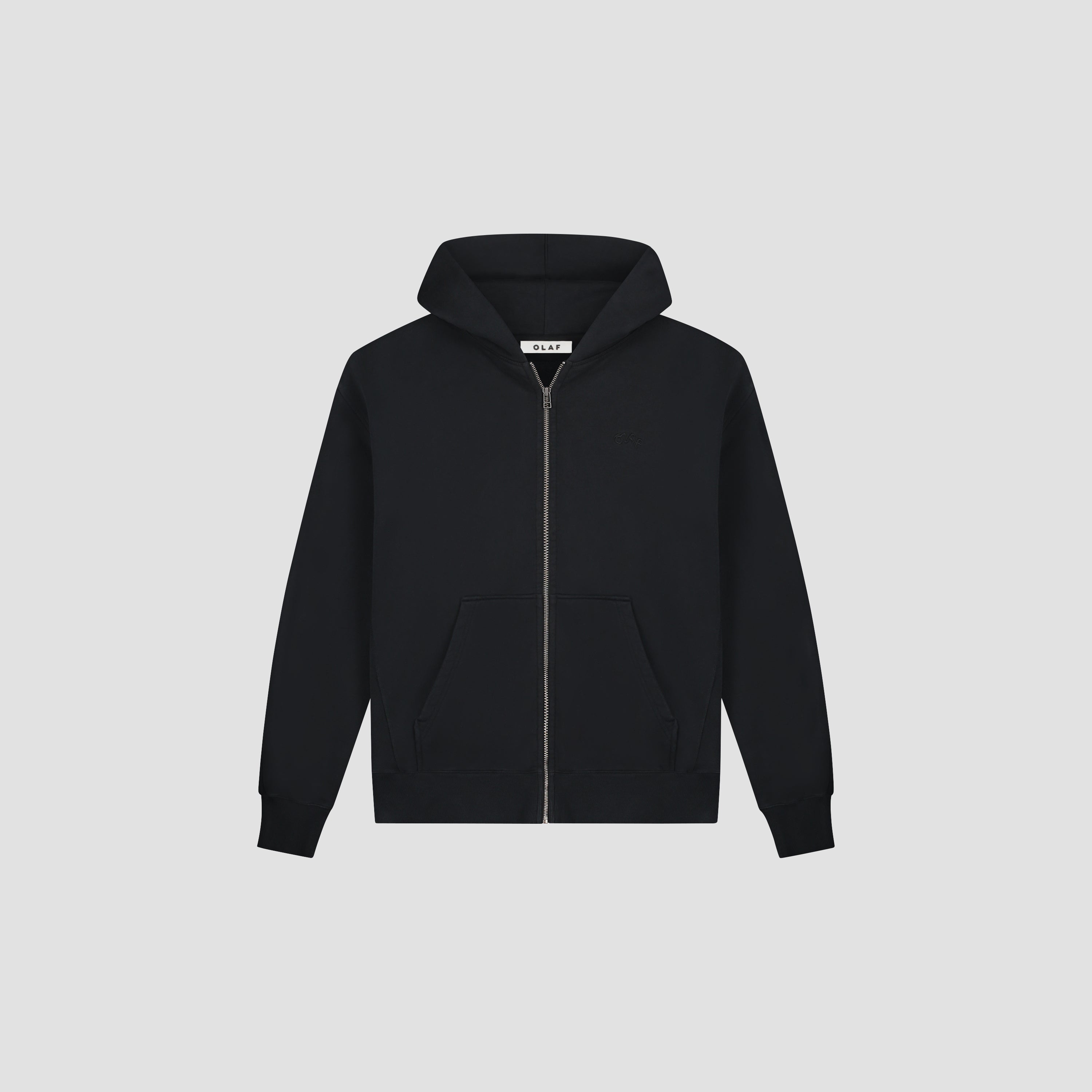 Signature Zip Hoodie - Black