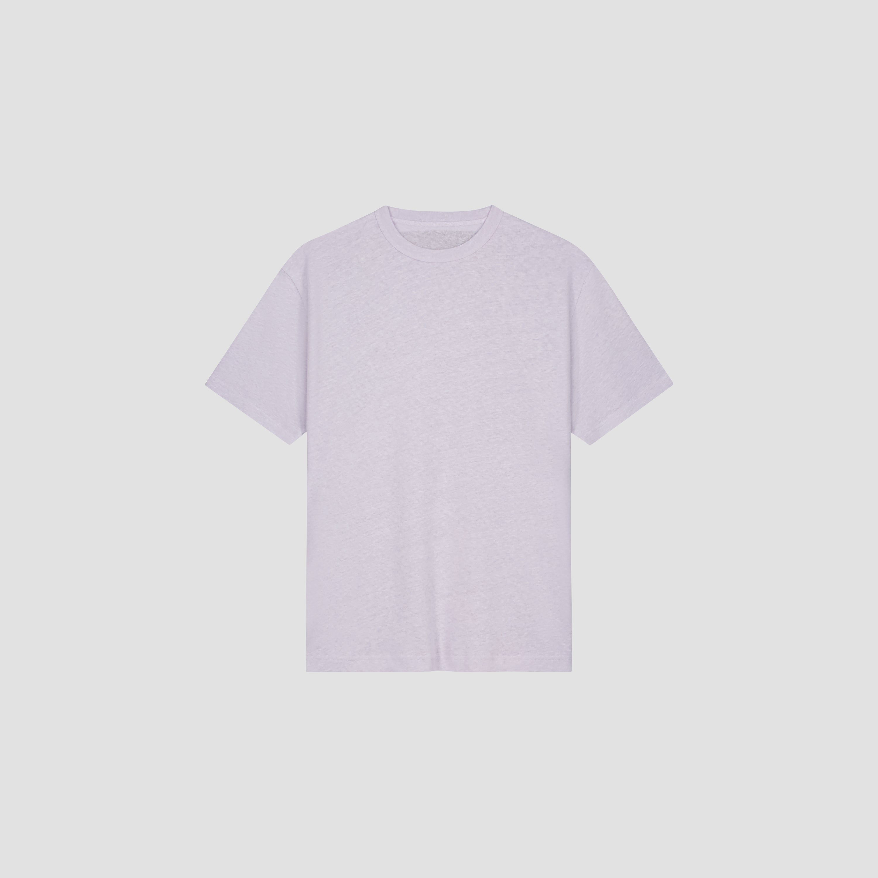 Essential Cotton Linen Tee - Purple Heather