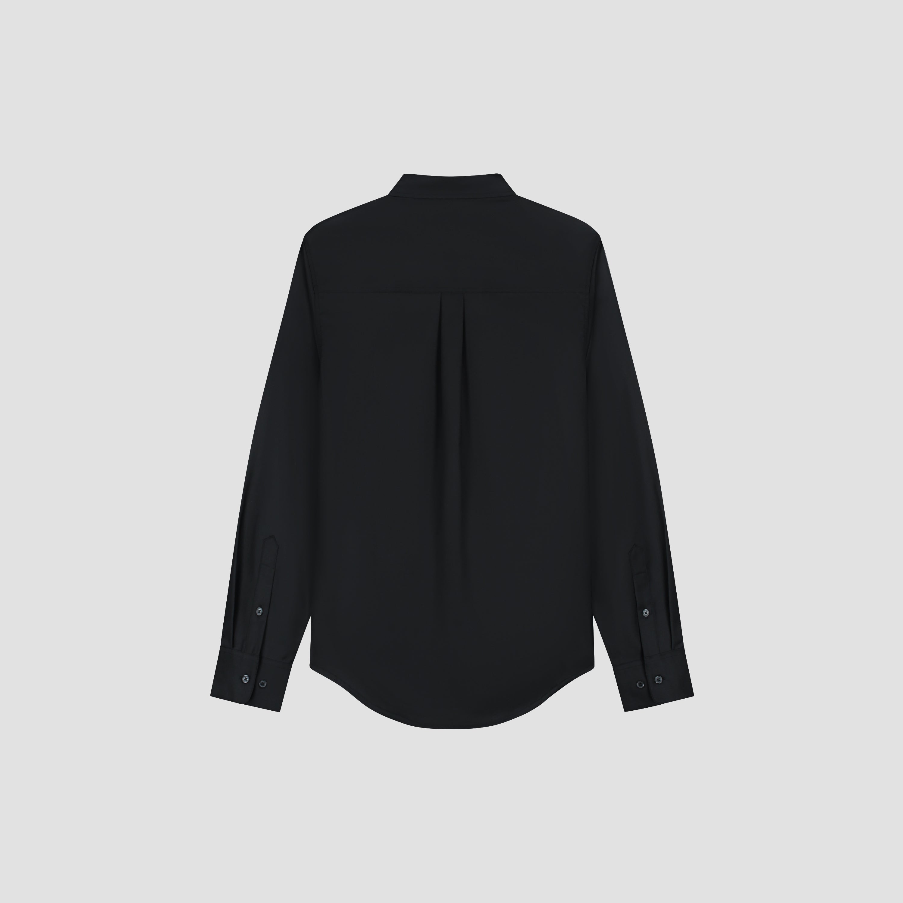 Tropical Wool Blend Shirt - Black