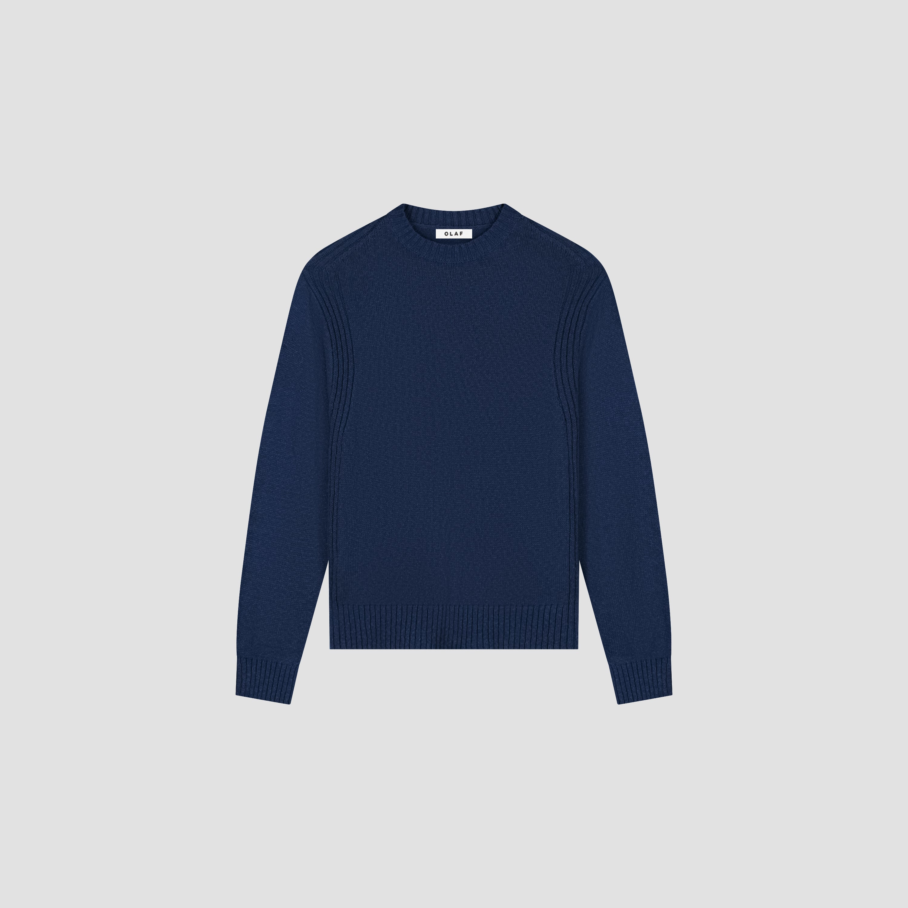 Essential Knitted Crewneck - Navy