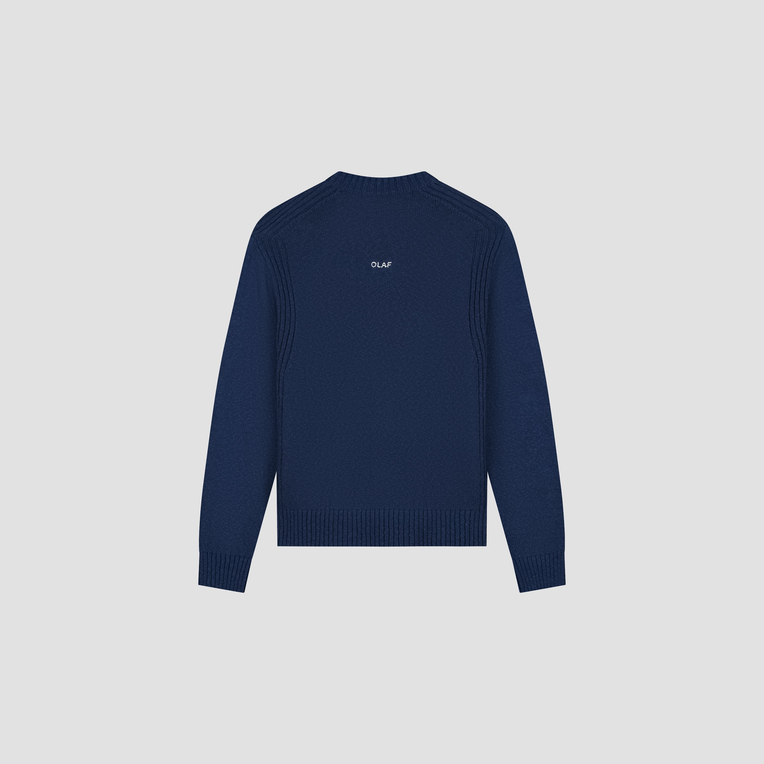 Essential Knitted Crewneck - Navy