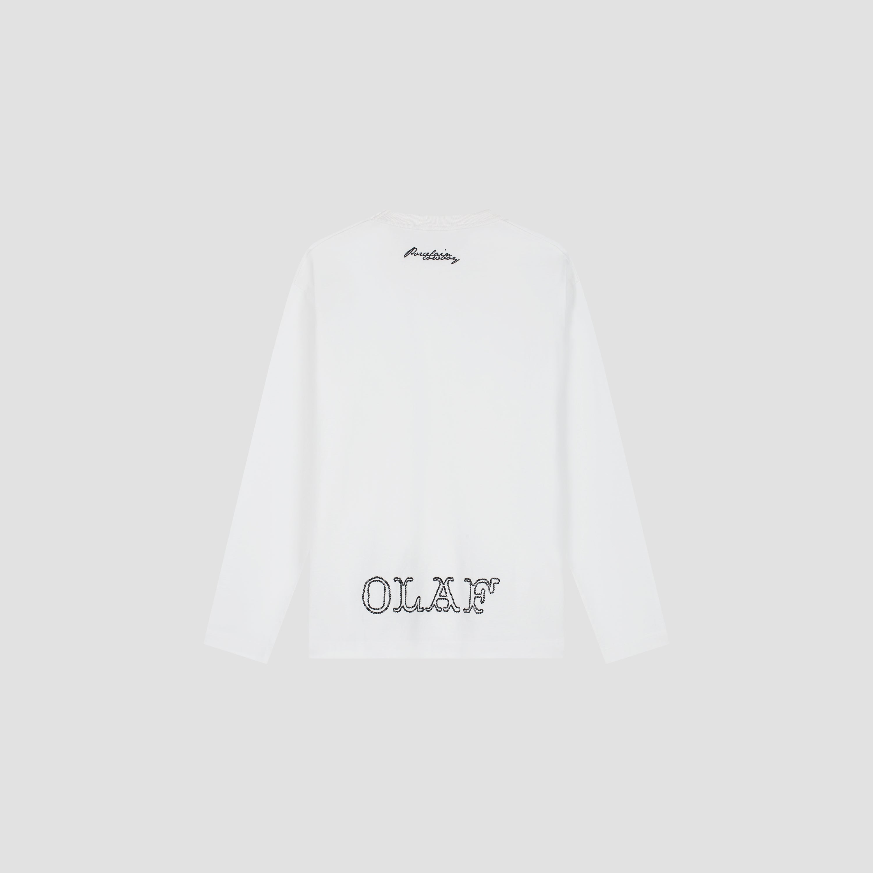Western Logo LS Tee - Optical White