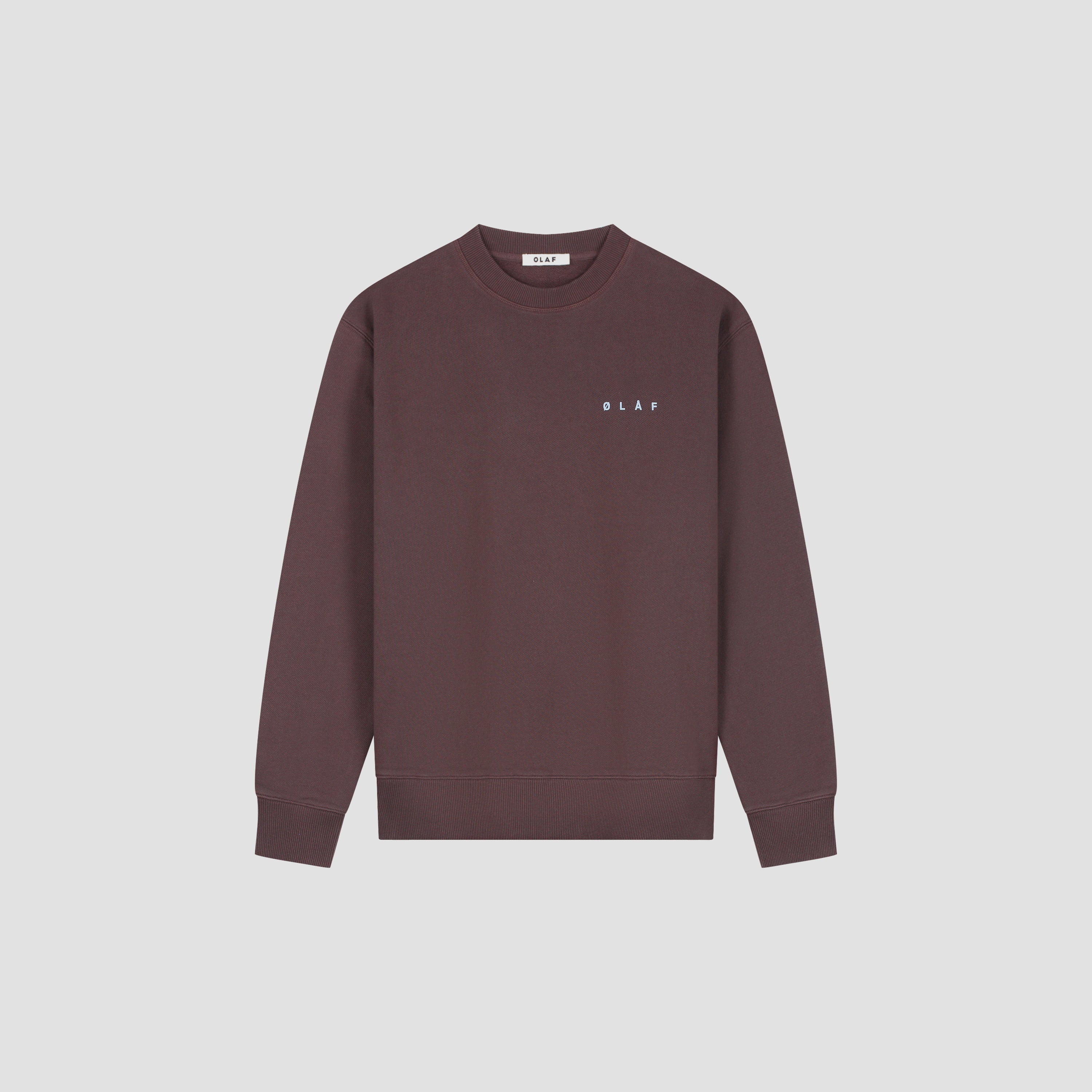 Lasso Face Crewneck - Chocolate Plum