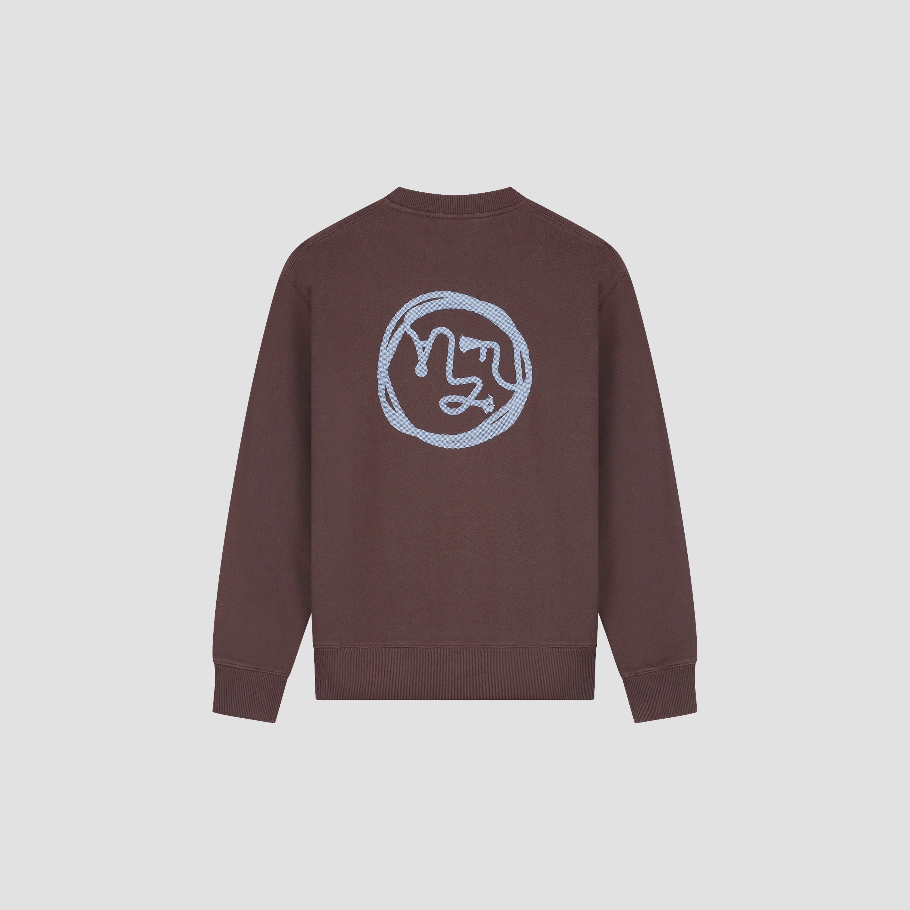 Lasso Face Crewneck - Chocolate Plum