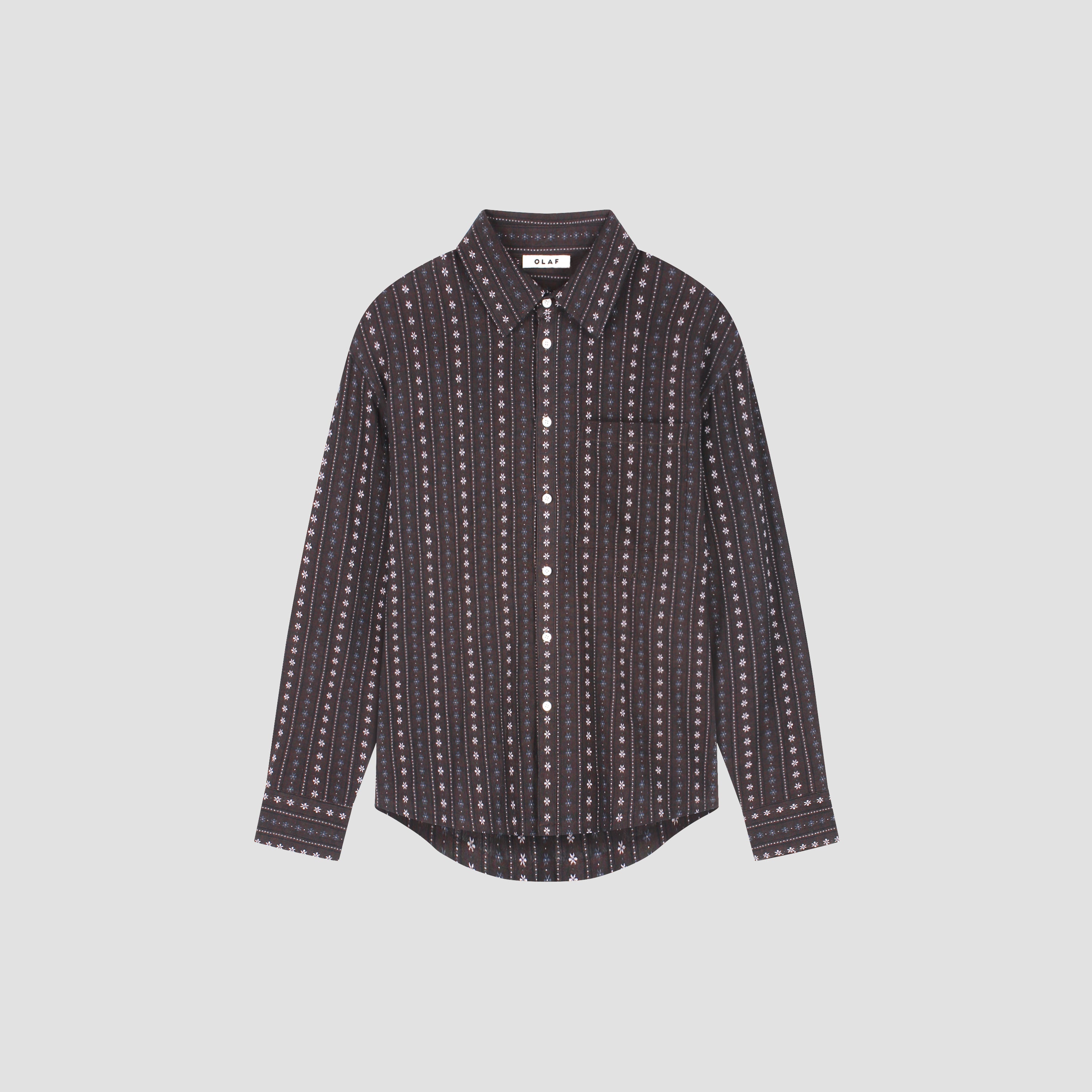 Cowboy Boxy Shirt  - Chocolate Plum