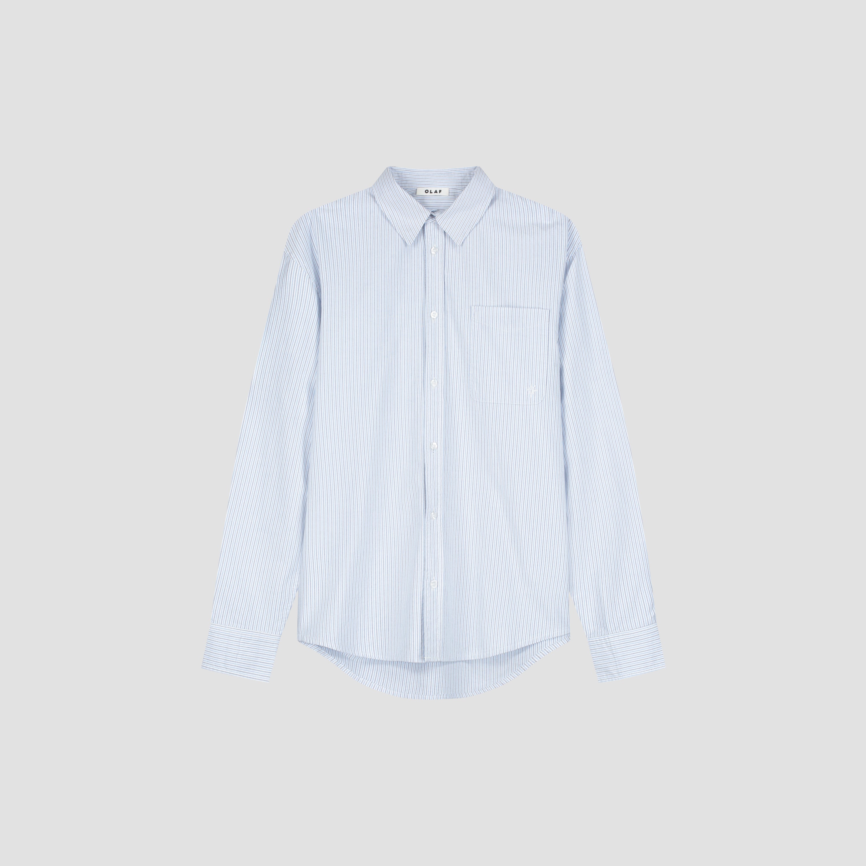 Oxford Relaxed Shirt - White/Navy Academy
