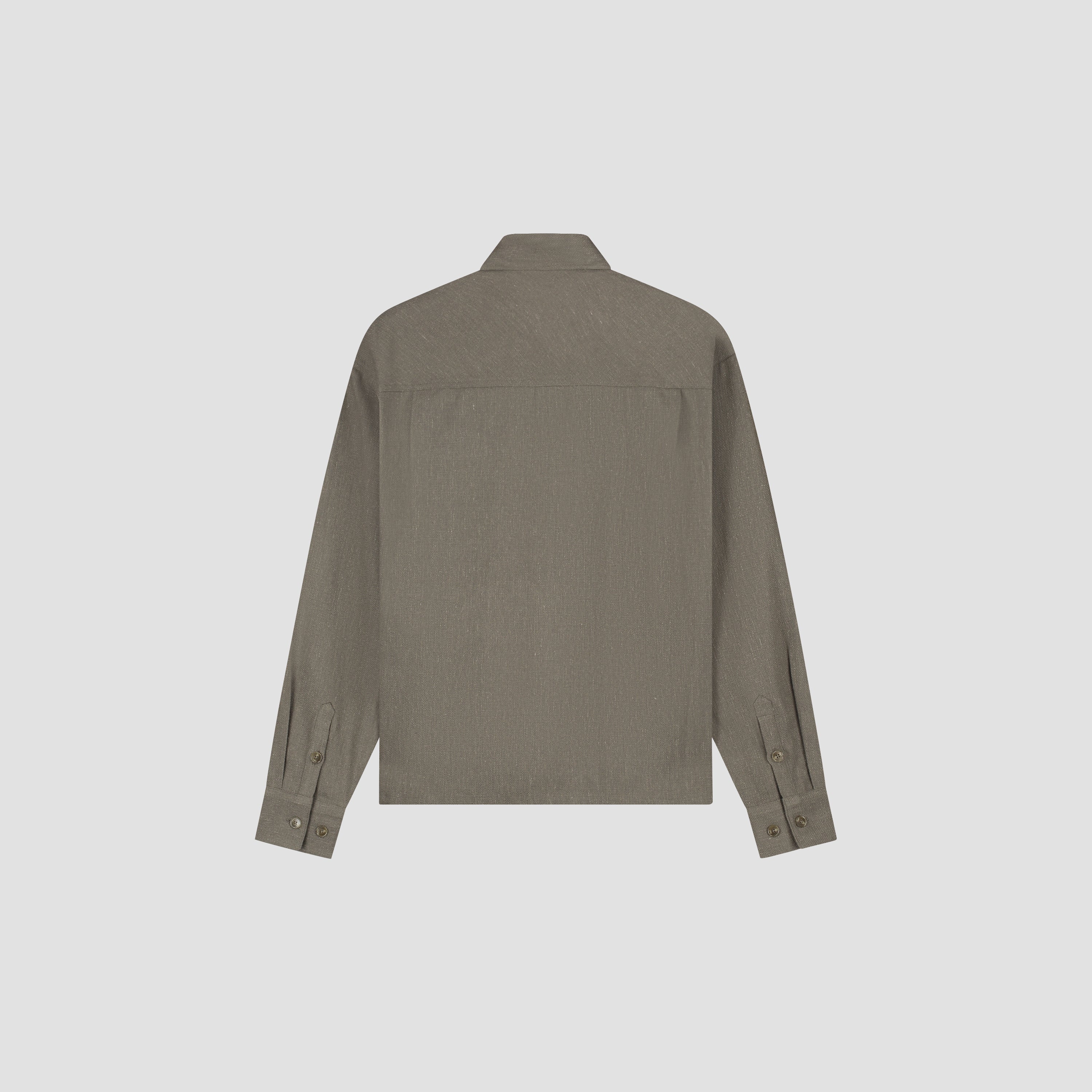 Textured Boxy Shirt - Chocolate Chip