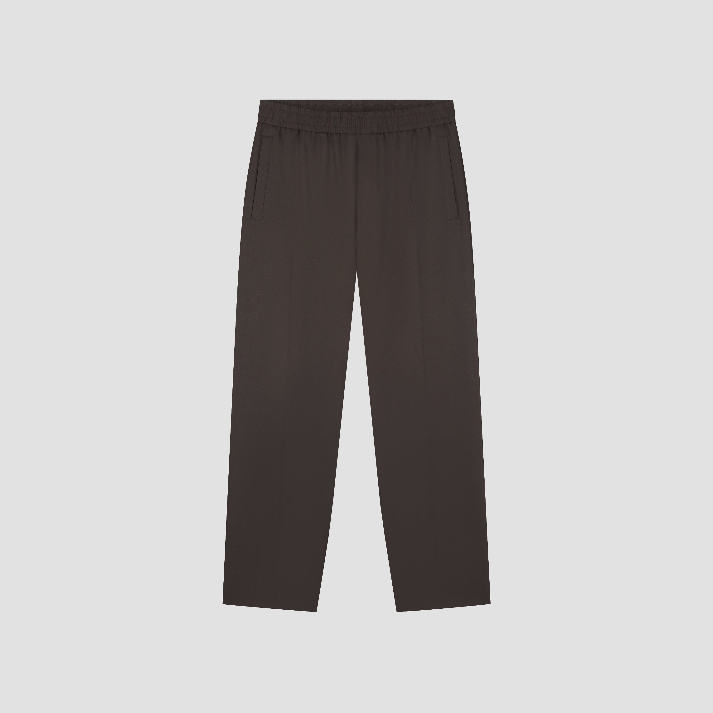 Slim Elasticated Pant - Chocolate Plum