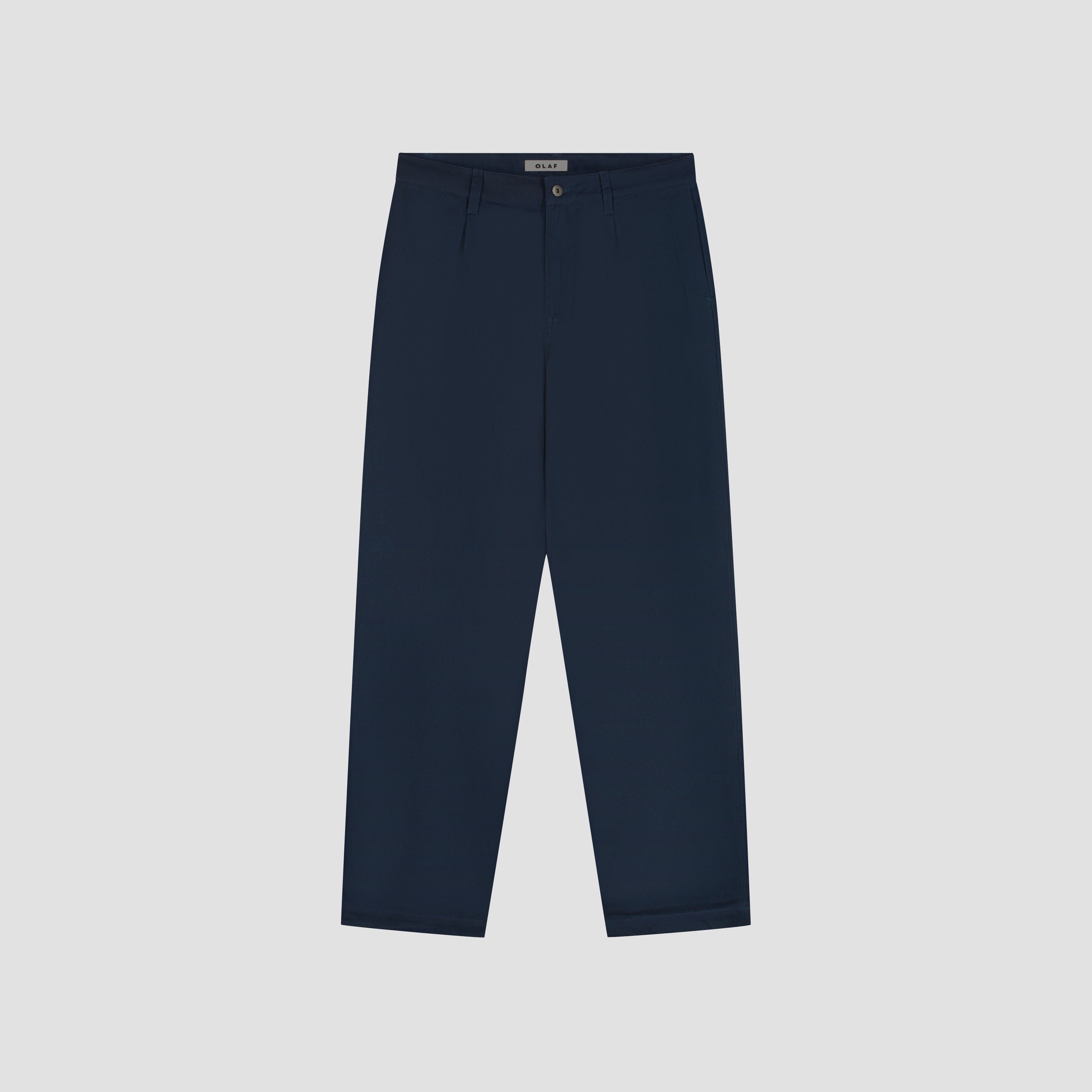 Washed Barrel Leg Pant - Navy