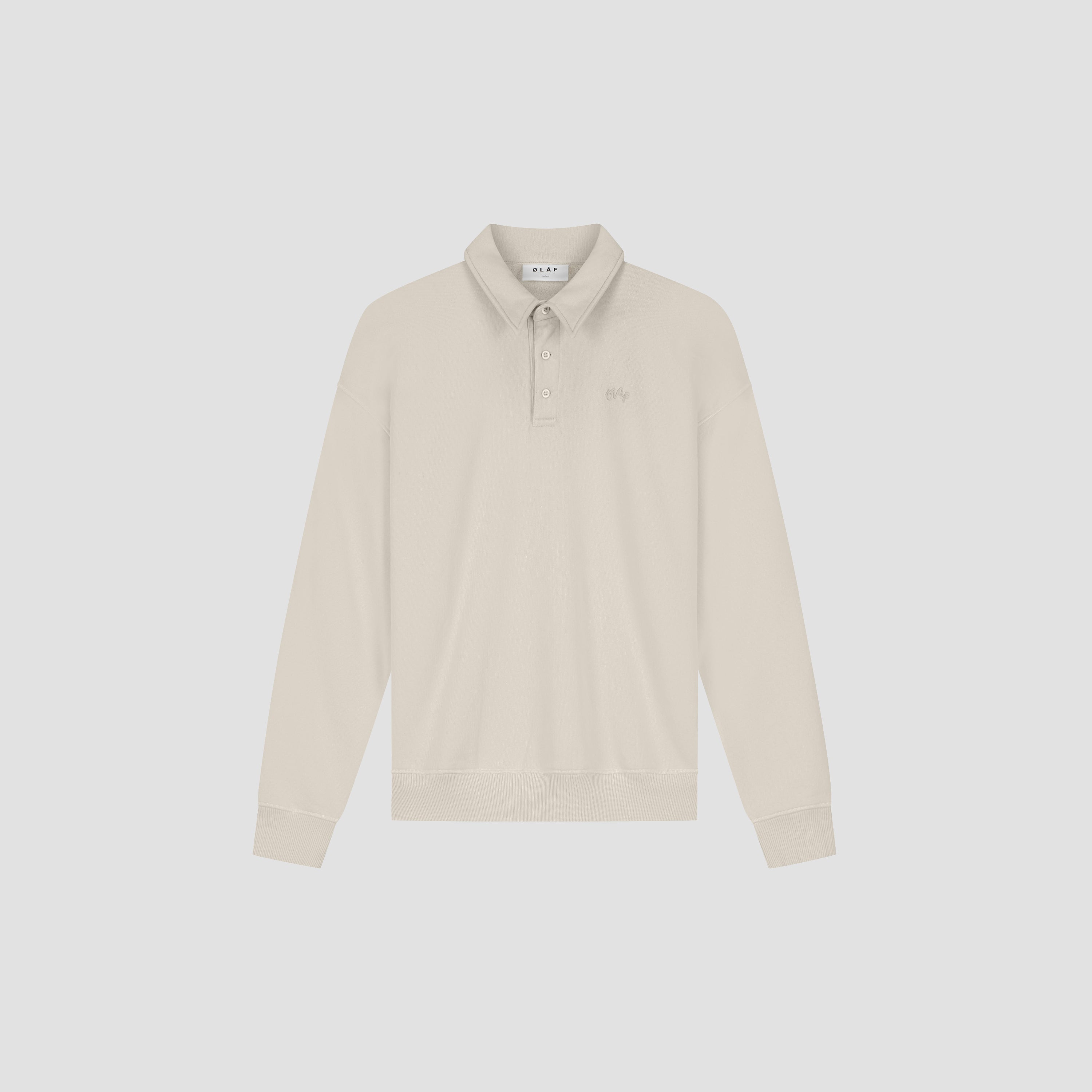 Signature Oversized Polo - Cement