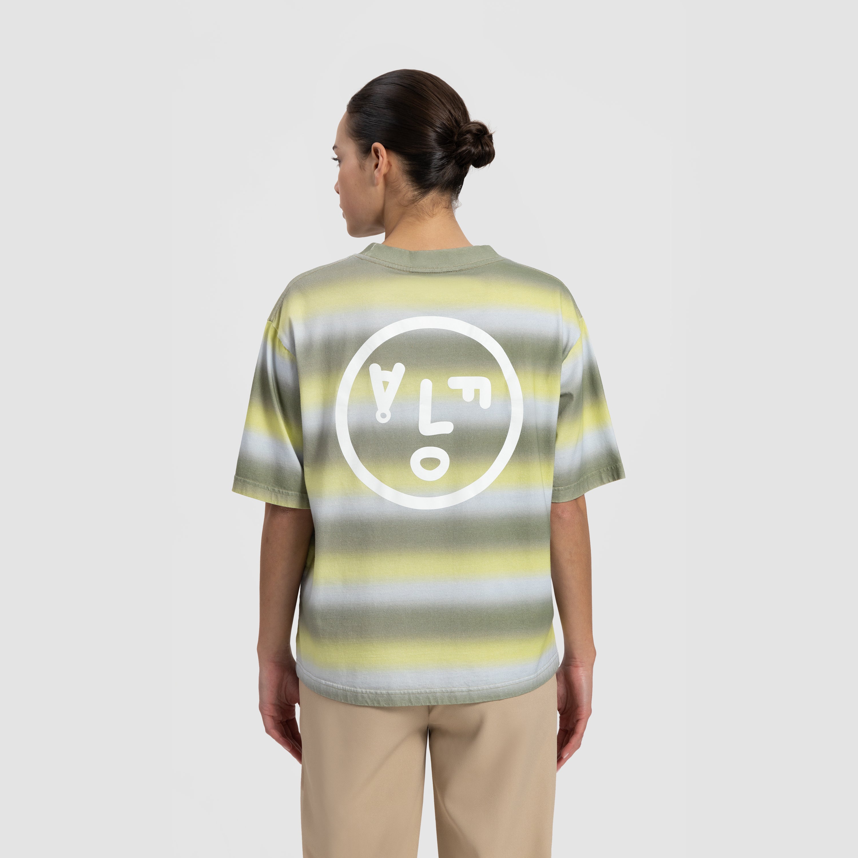 WMN Cropped STP Face Tee - Green / Lime