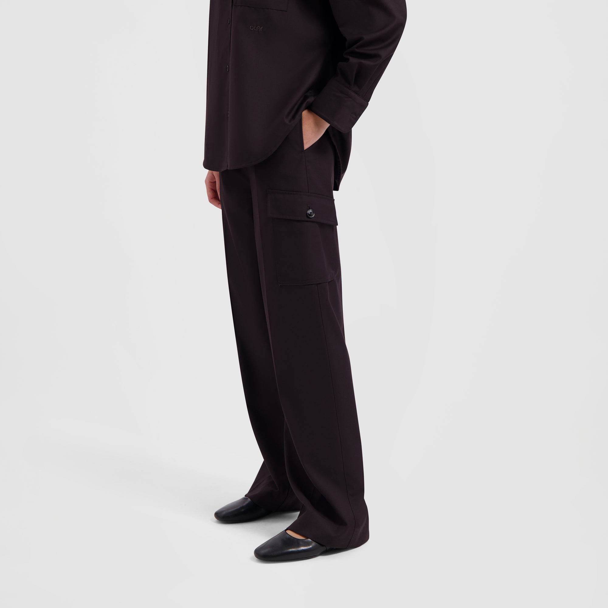 WMN Tailored Cargo Pants - Brown