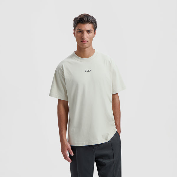 Block Tee - Cement / Black