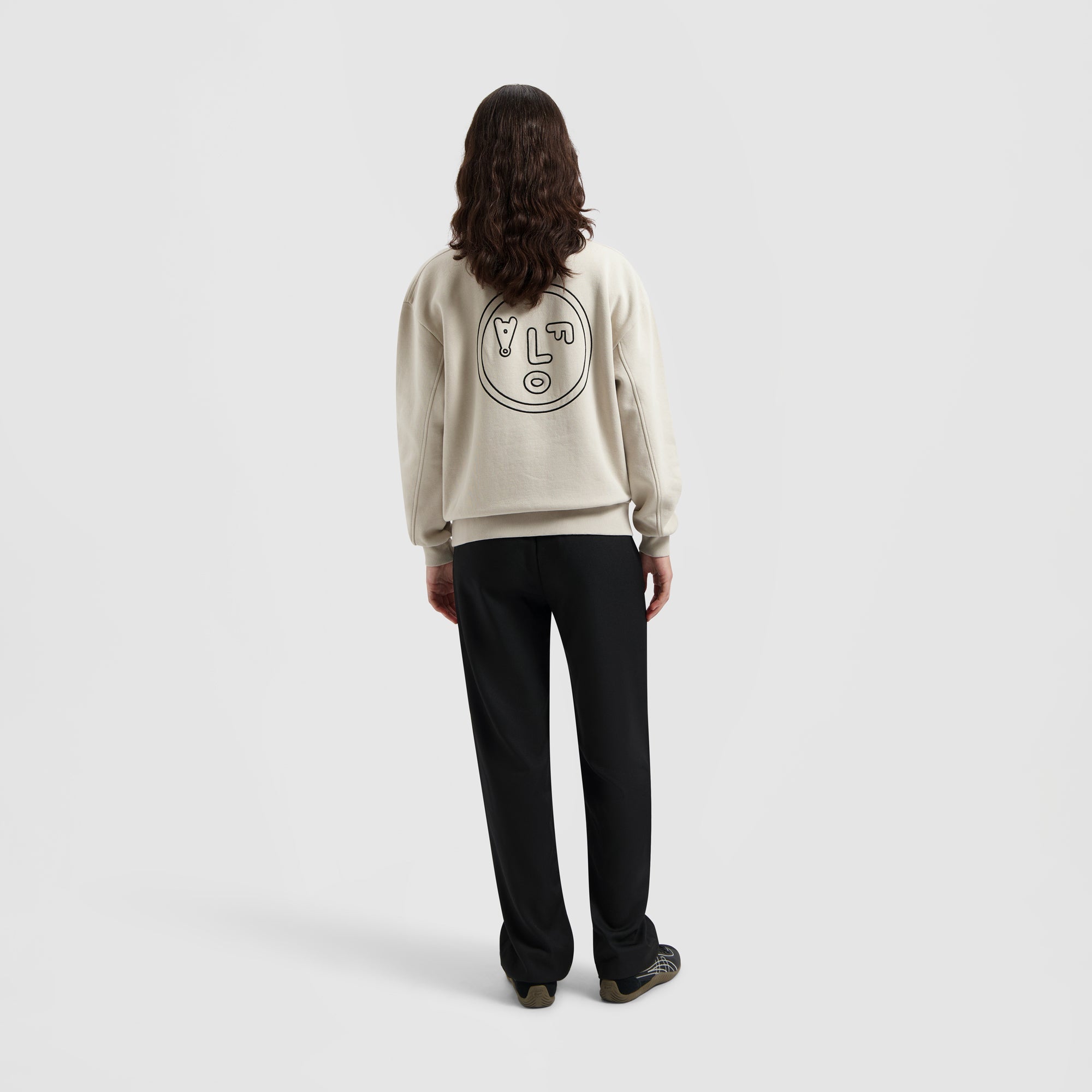 WMN Face Crewneck - Cement