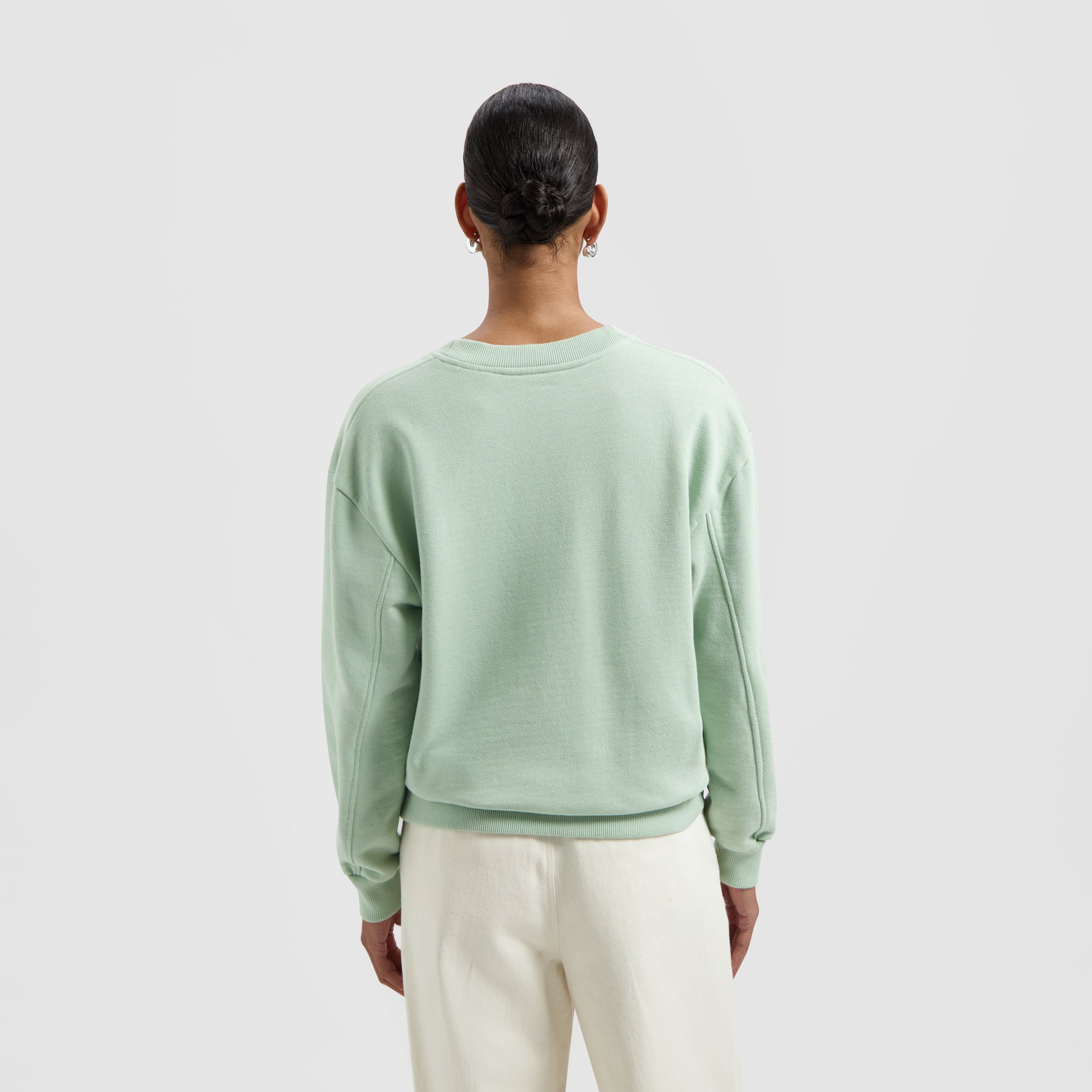 Signature Logo Crewneck - Dark Pale Green