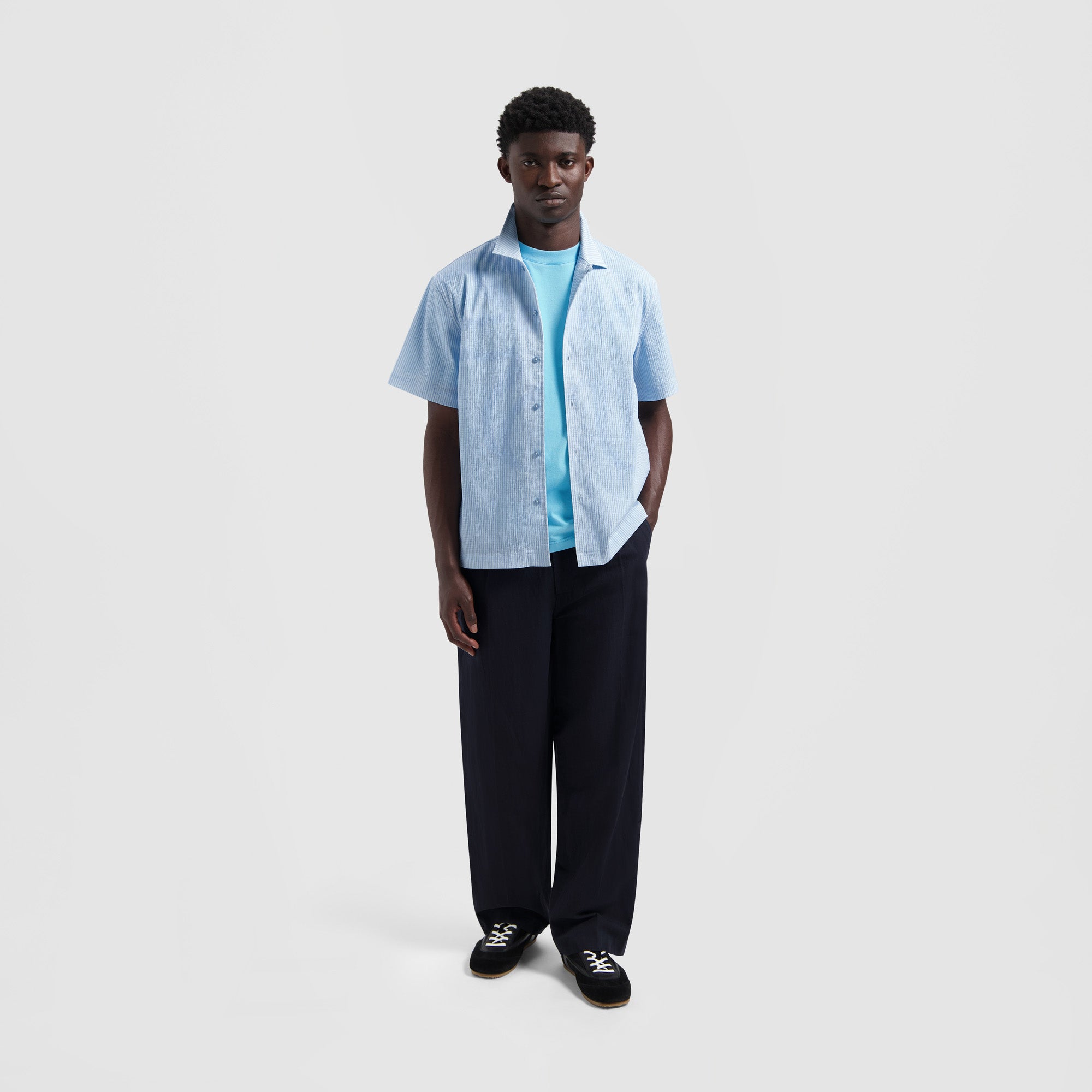 Stripe Sun AOP Camp Shirt