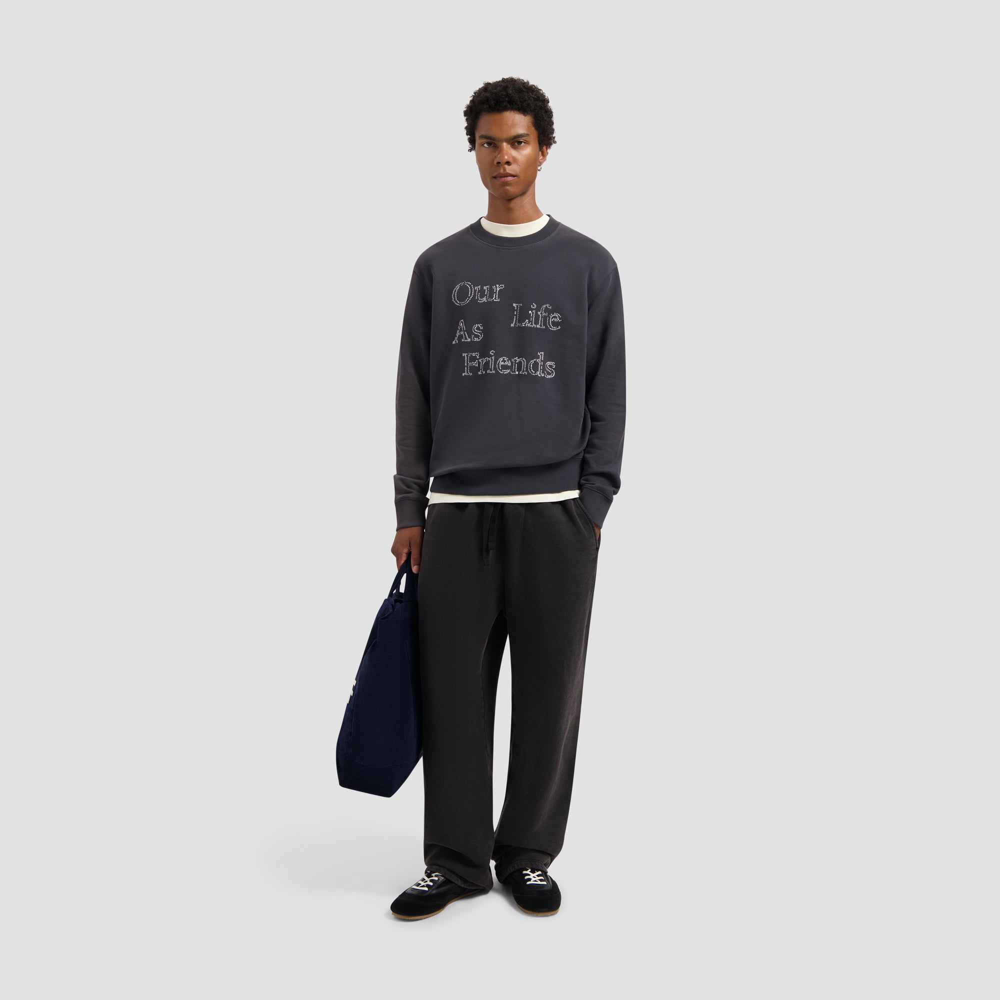 Crafted Friends Crewneck - Charcoal