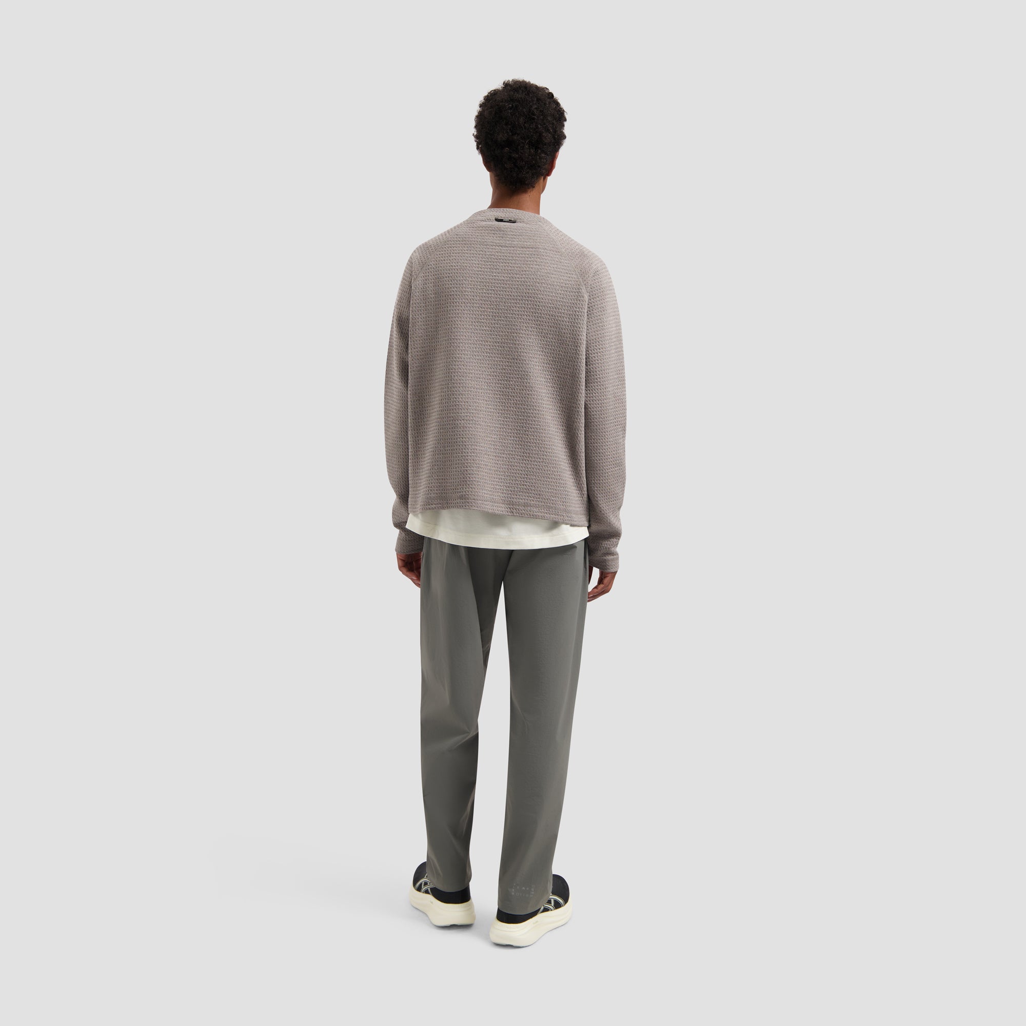 10 Year Textured Crewneck - Greige
