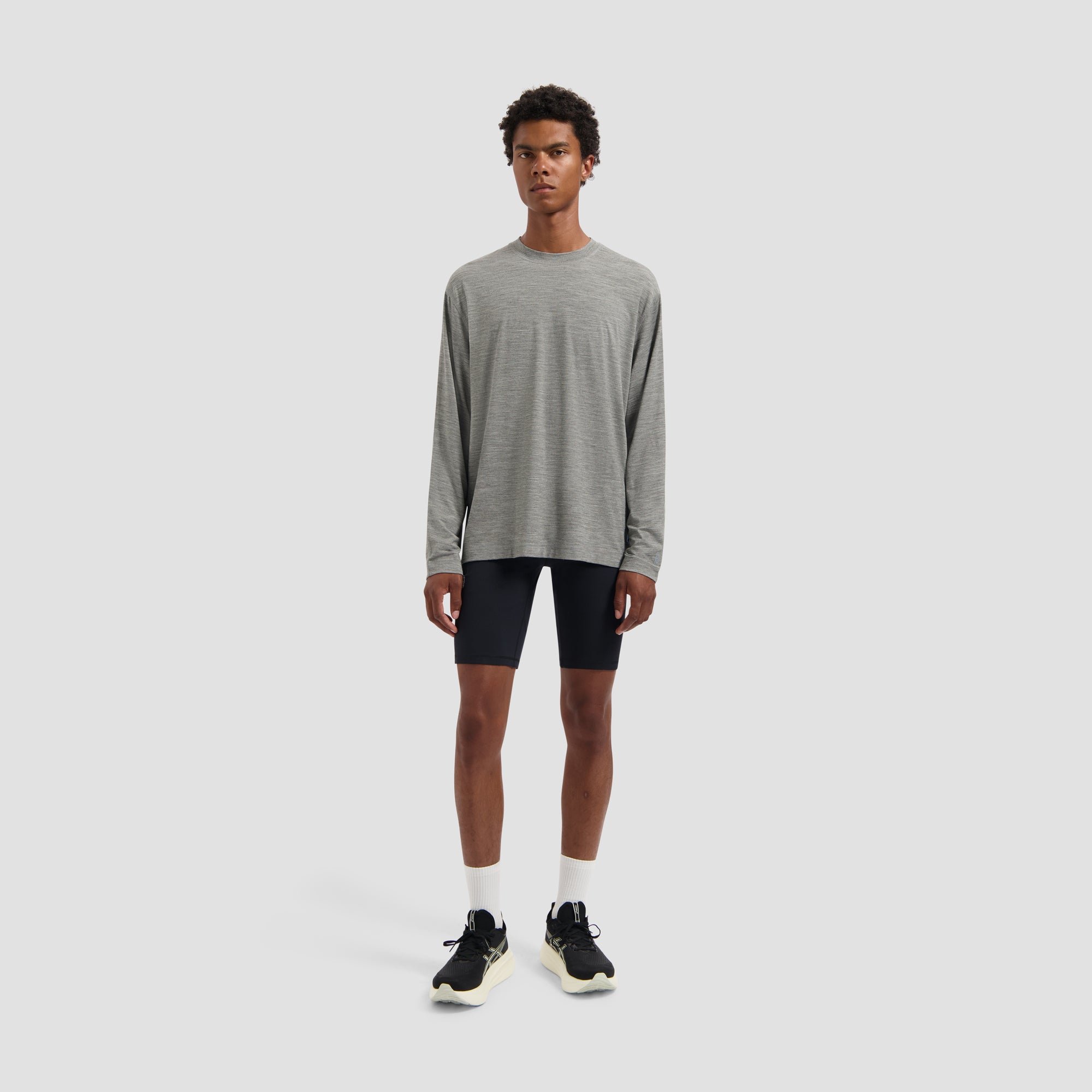 10 Year Boxy LS Tee - Charcoal