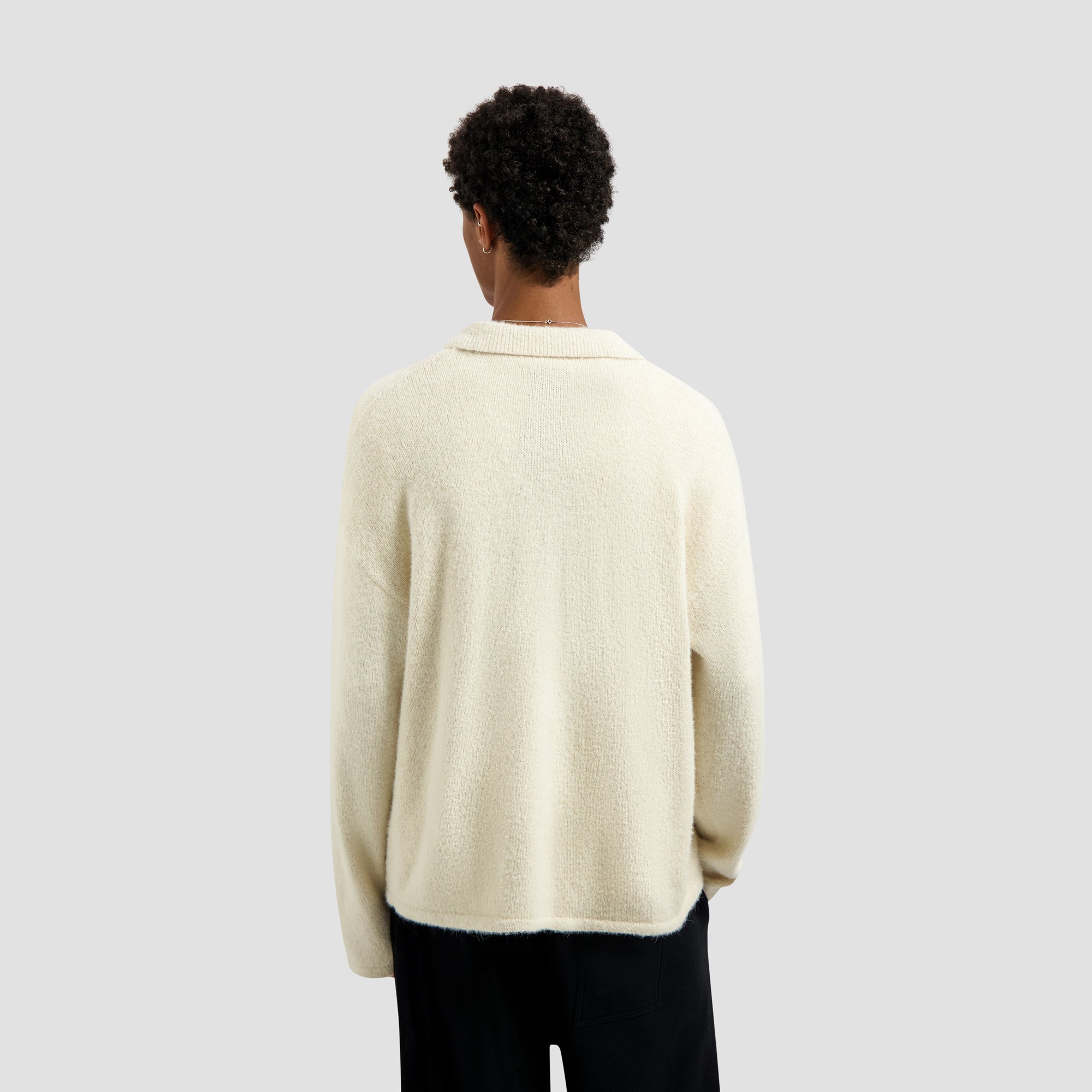 Signature Knitted Polo - Off White