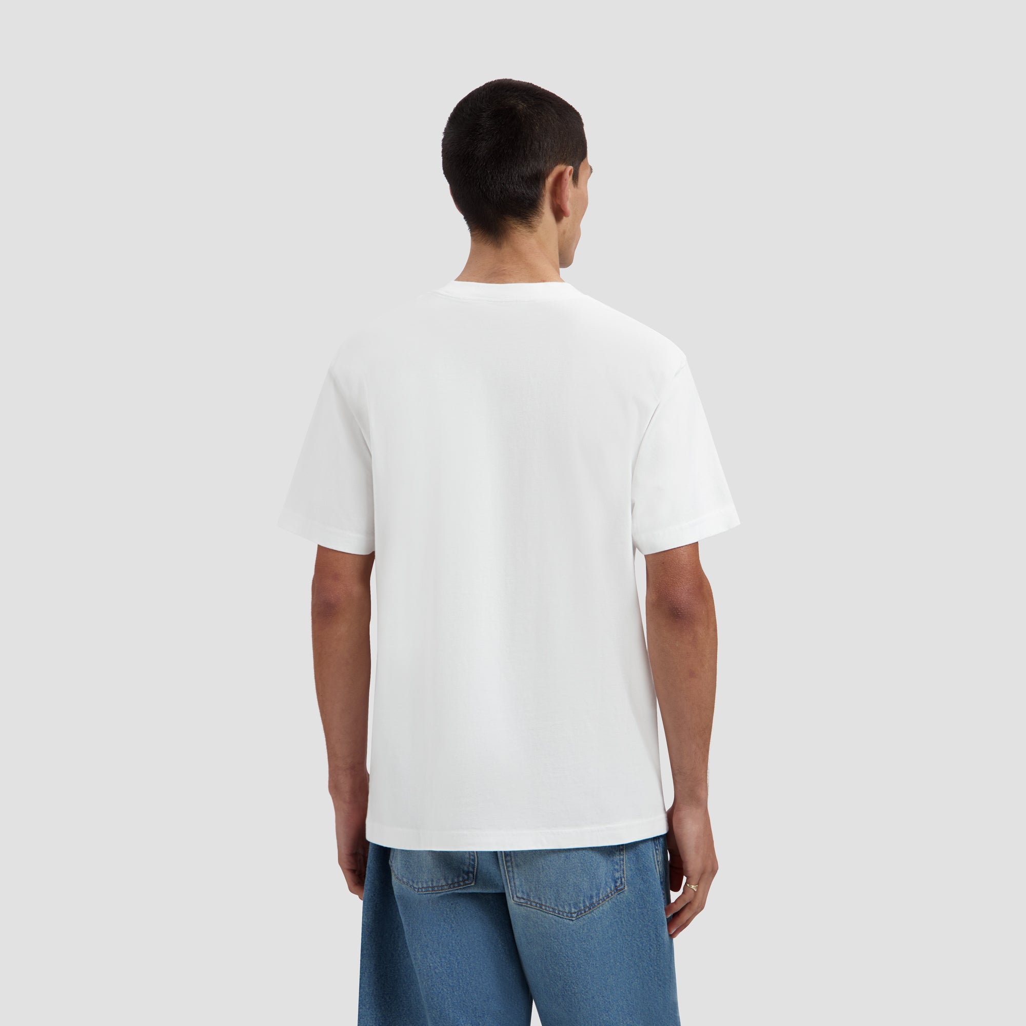 Felted Flower Tee - Optical White