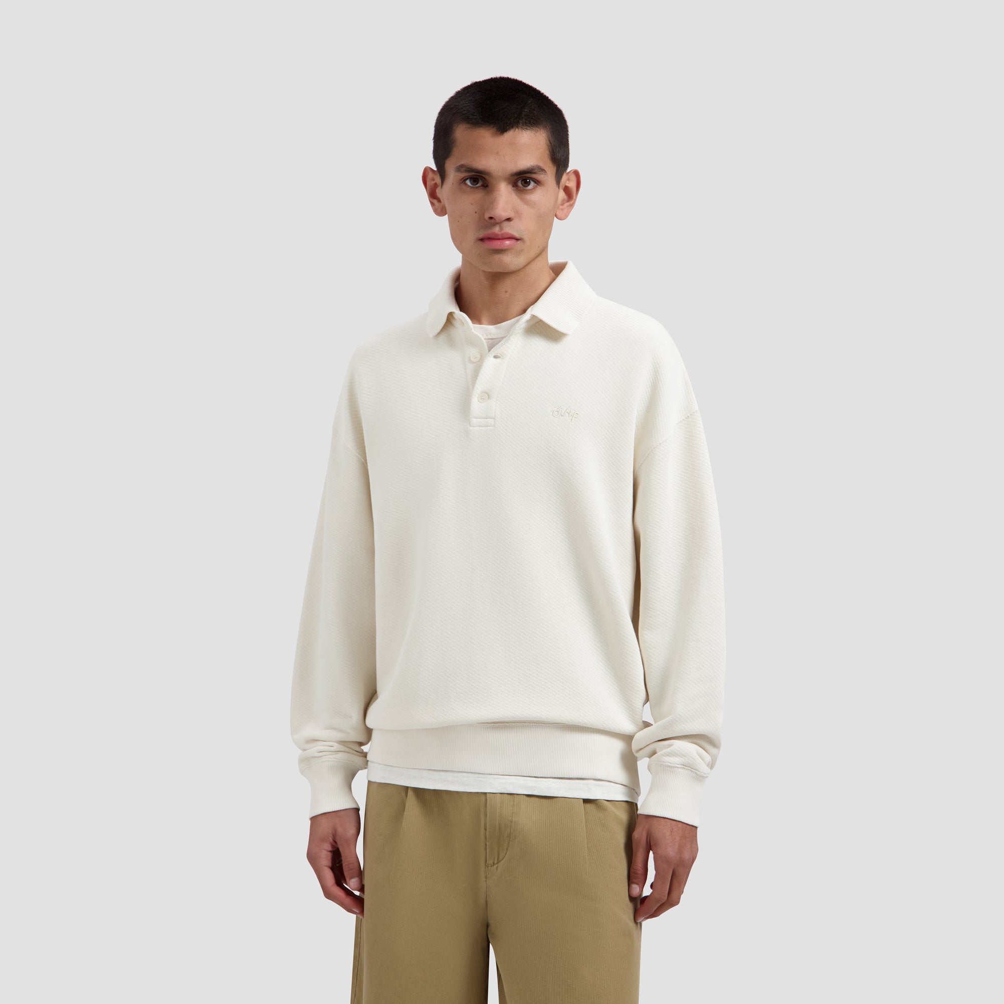 Signature Oversized Polo - Off-White
