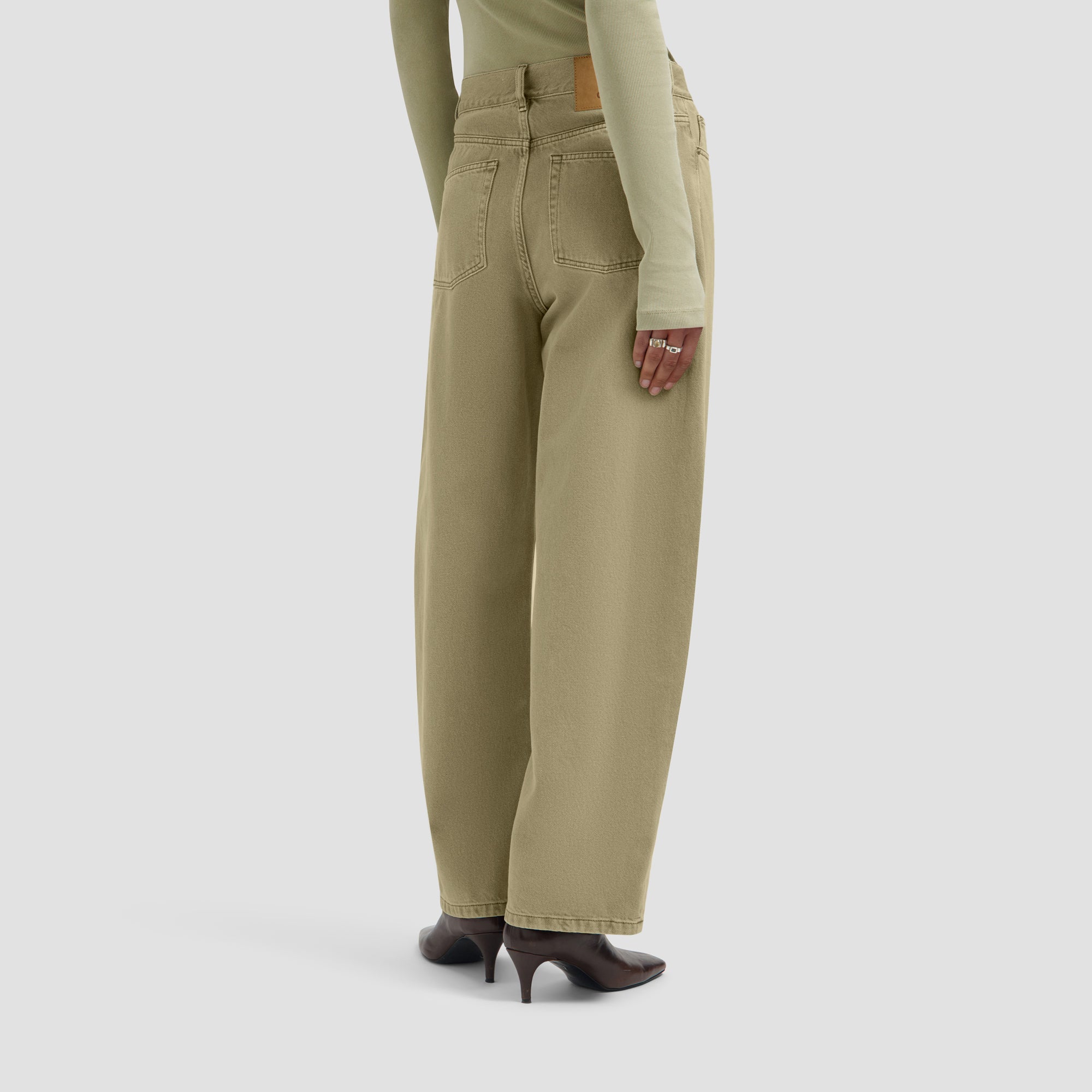 Monogram Barrel Leg Denim Pant - Treehouse