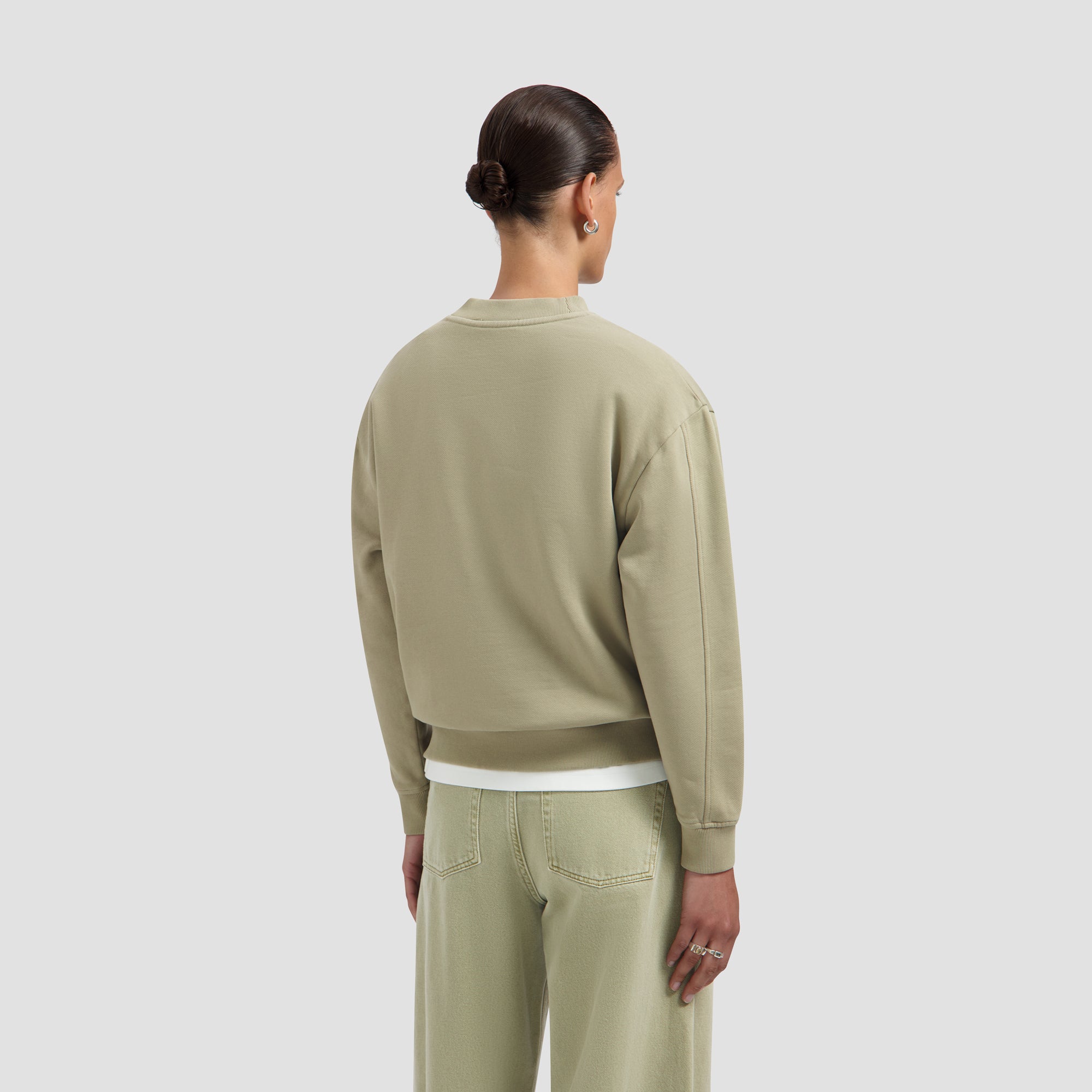Monogram Washed Crewneck - Treehouse