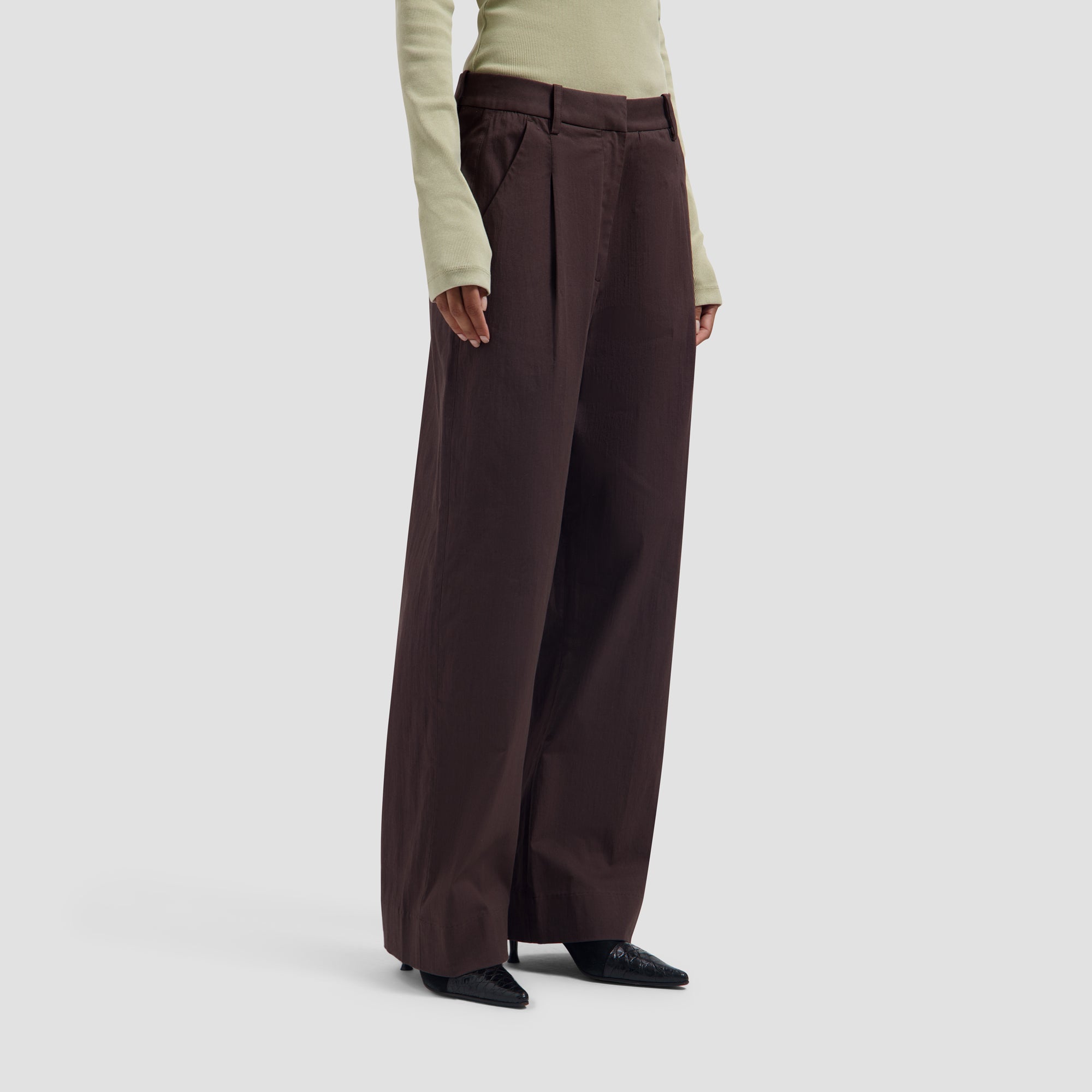 Tailored Trousers - Chocolate Plum