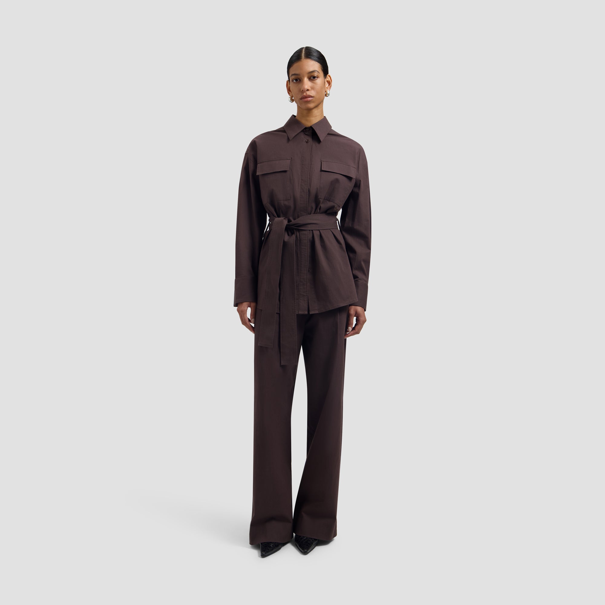 Tailored Trousers - Chocolate Plum