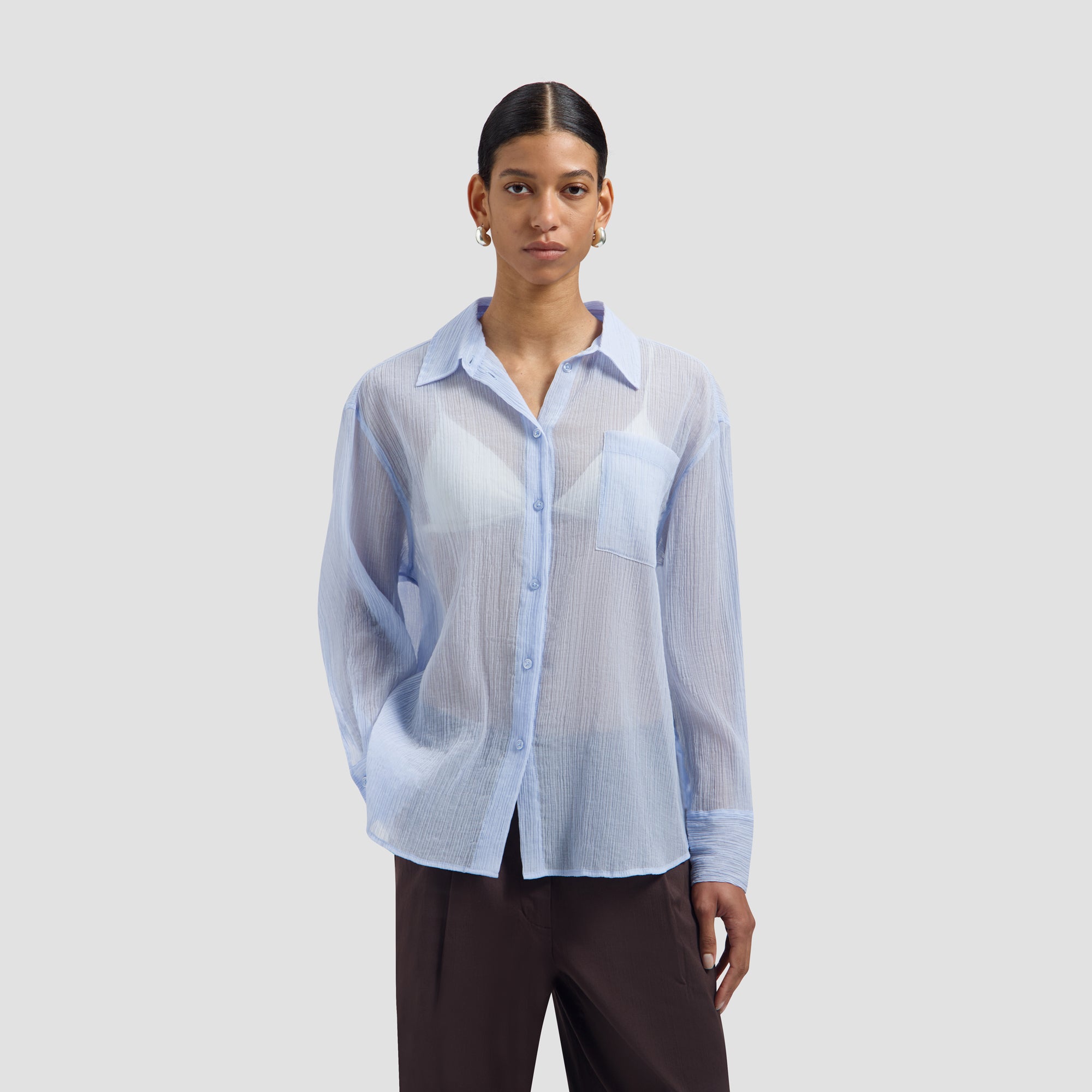 Textured Oversized Shirt - Windsurfer