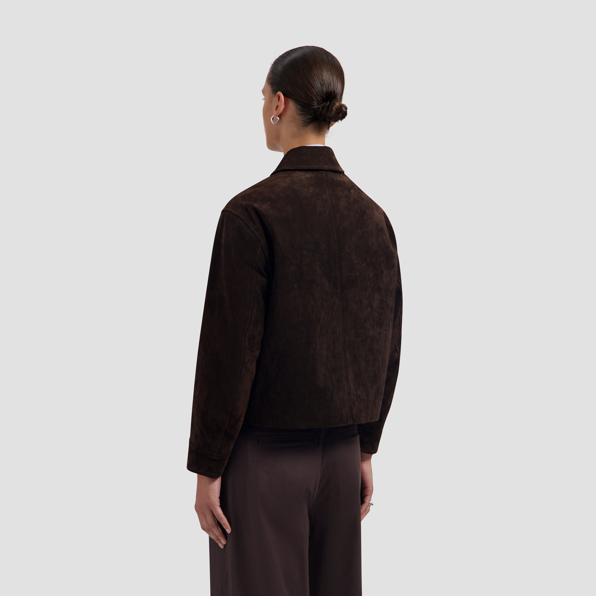 Suede Jacket - Chocolate Plum