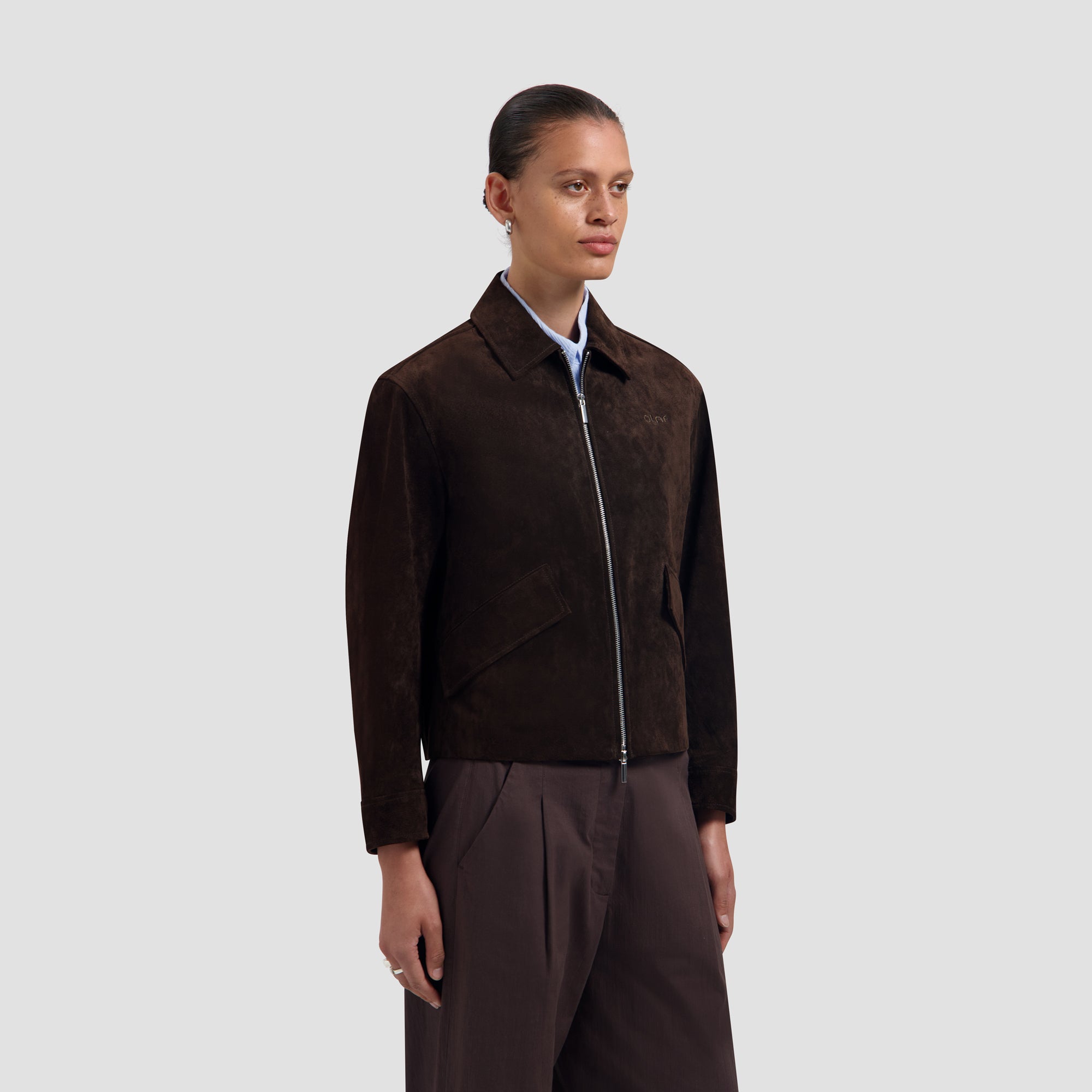 Suede Jacket - Chocolate Plum