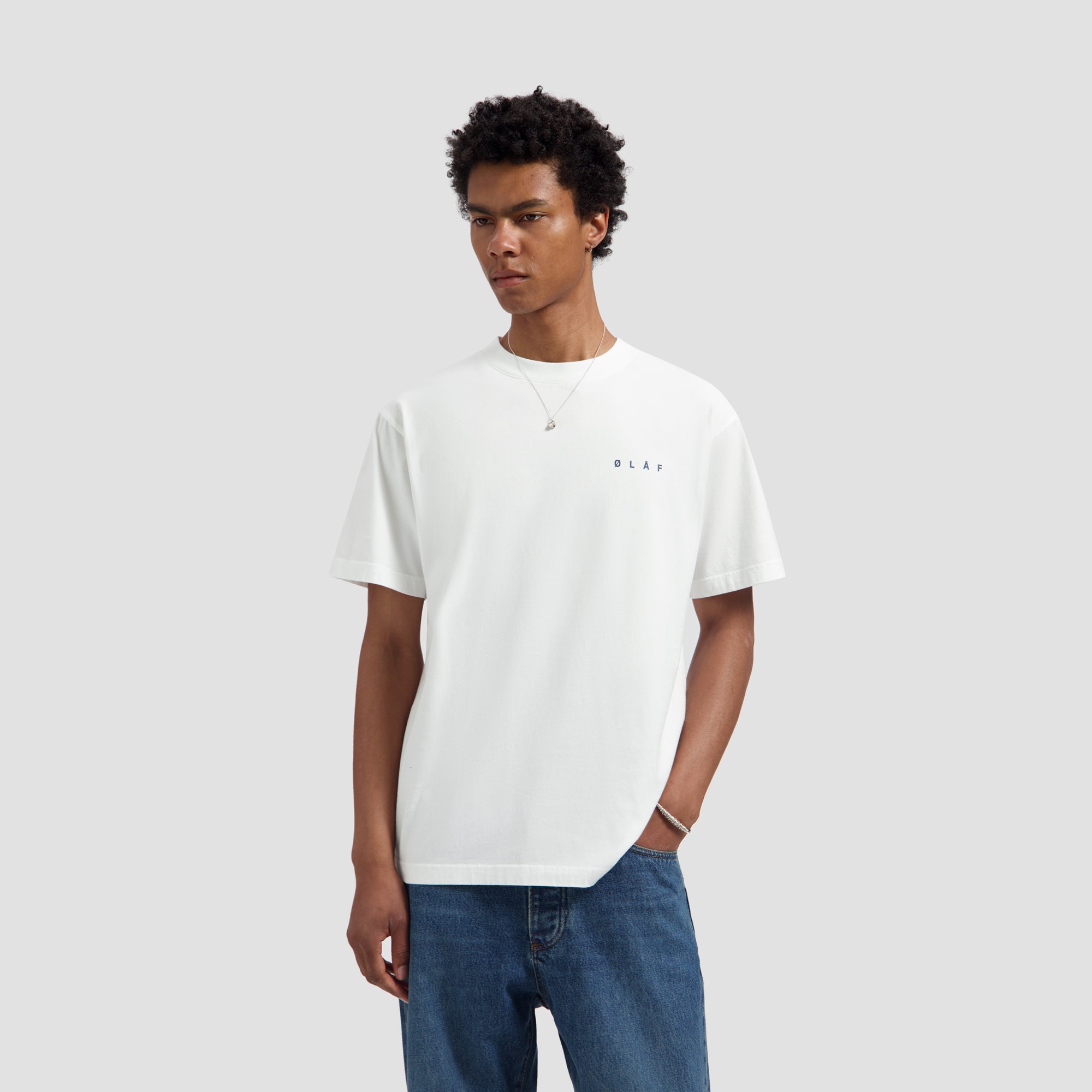Lasso Face Tee - Optical White