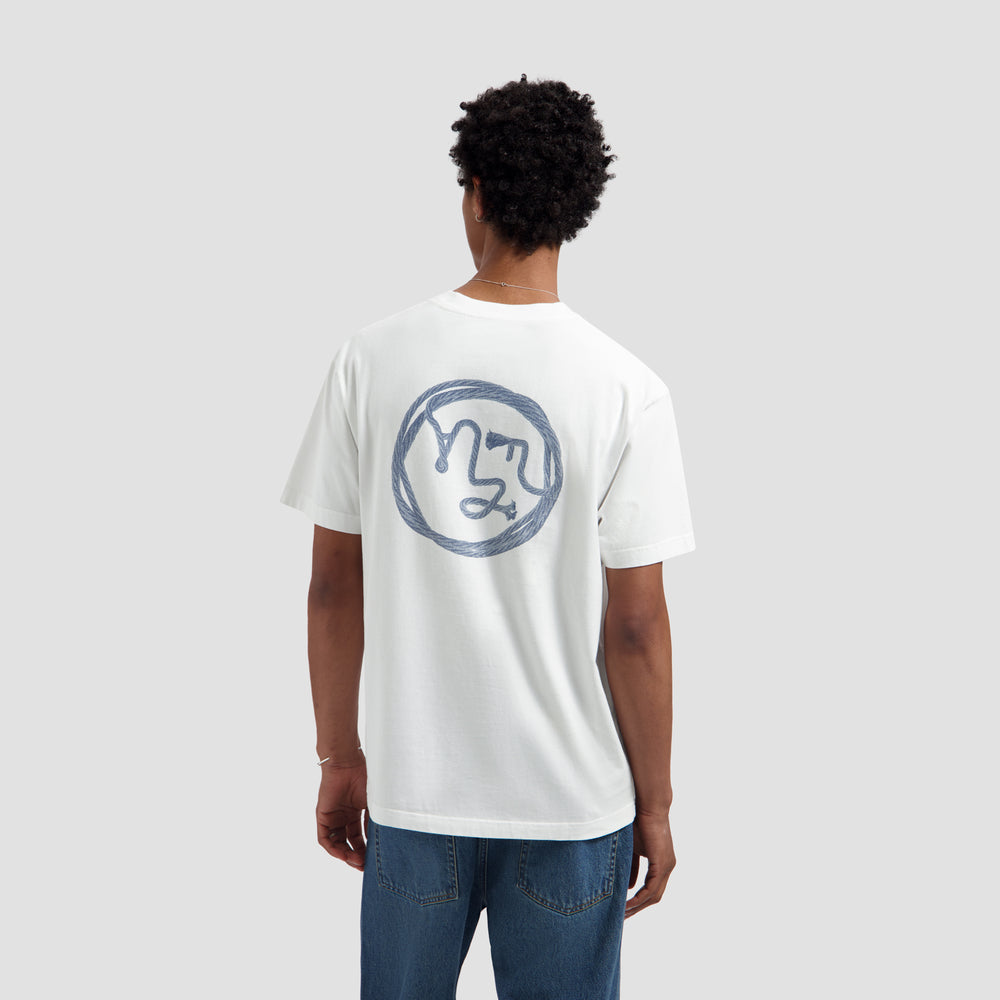 Lasso Face Tee - Optical White