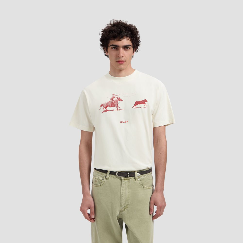 Cowboy Bull Tee - Off-White
