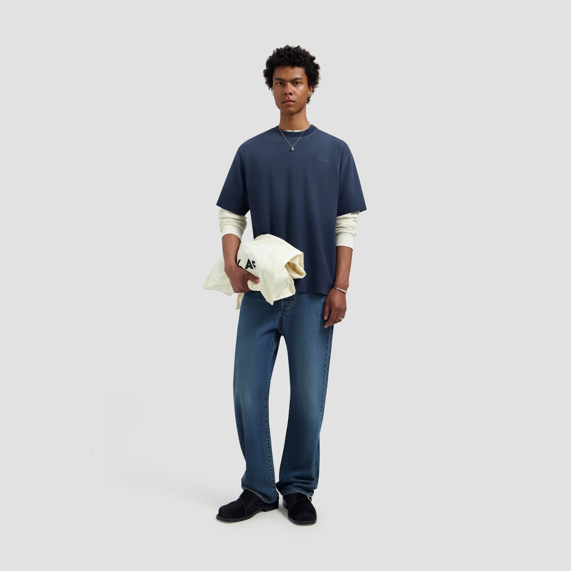 Sprayed Studio Tee - Navy