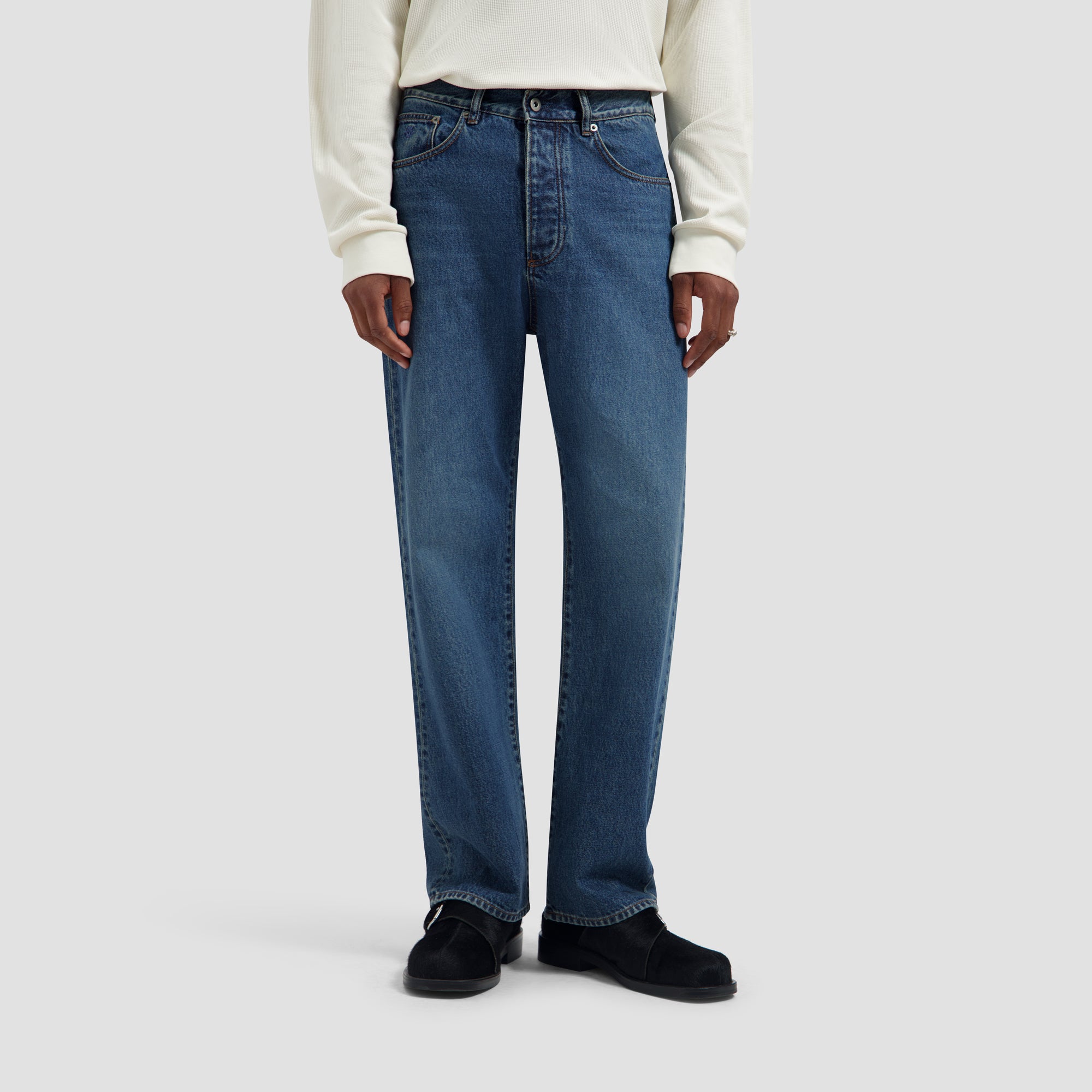 Regular Denim Pant - Mid Blue
