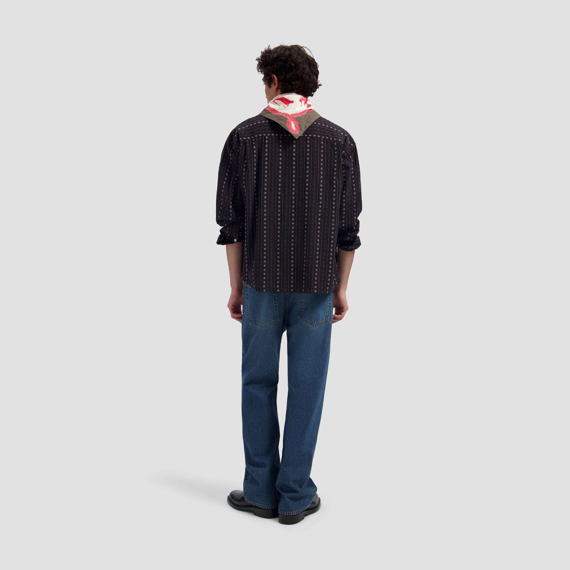 Cowboy Boxy Shirt  - Chocolate Plum