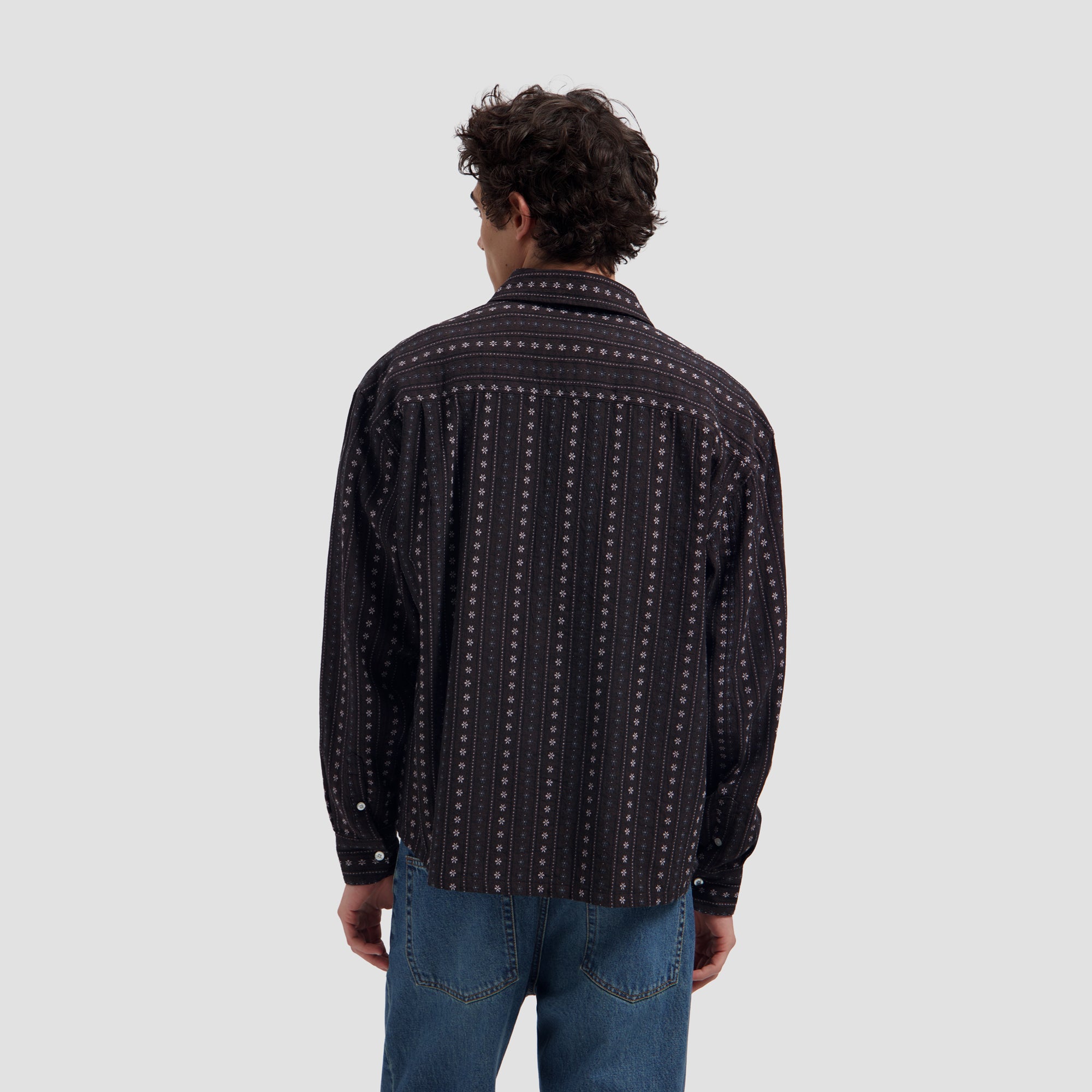 Cowboy Boxy Shirt  - Chocolate Plum